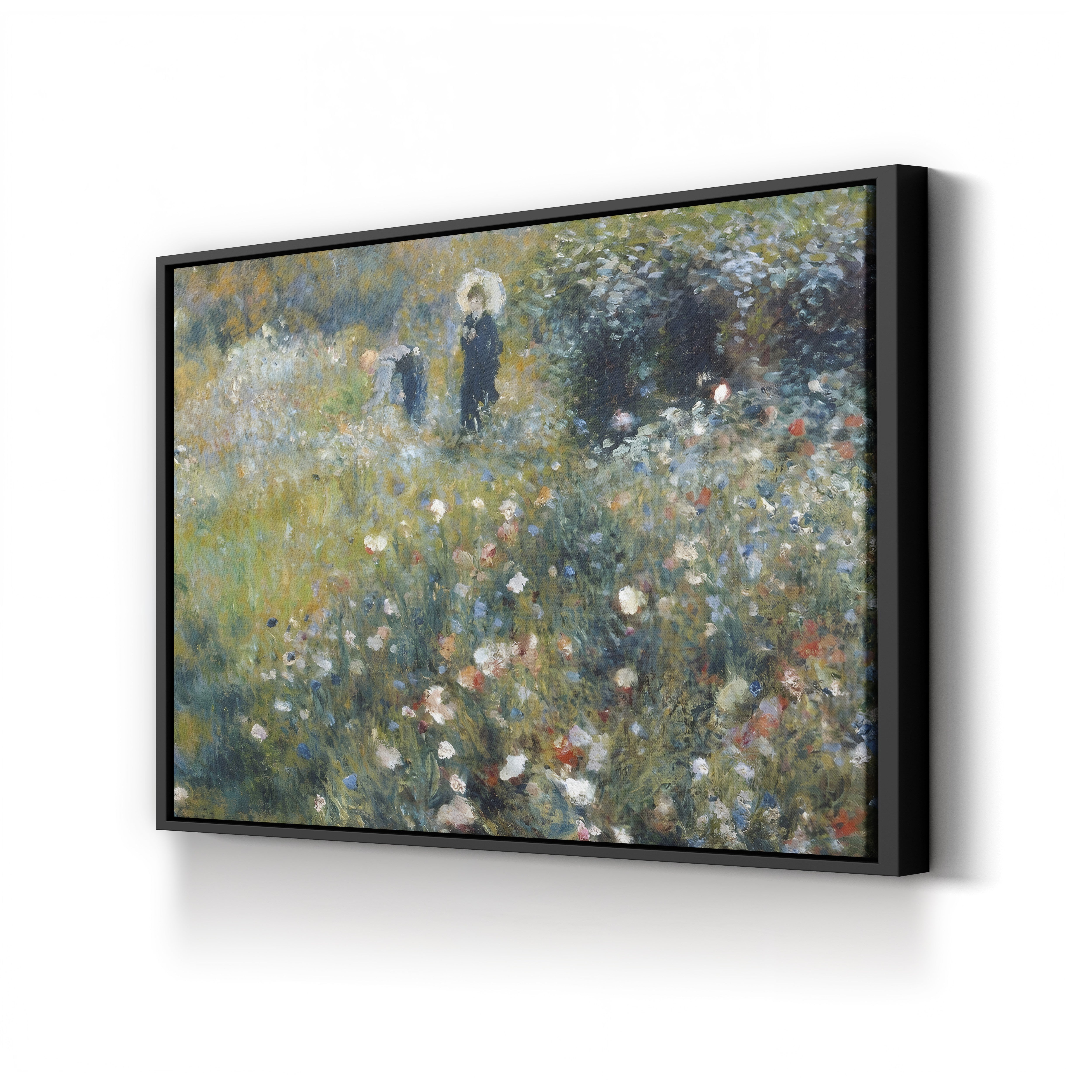 Woman with a Parasol in a Garden – Pierre-Auguste Renoir Wall Art | Impressionist Garden Canvas Print