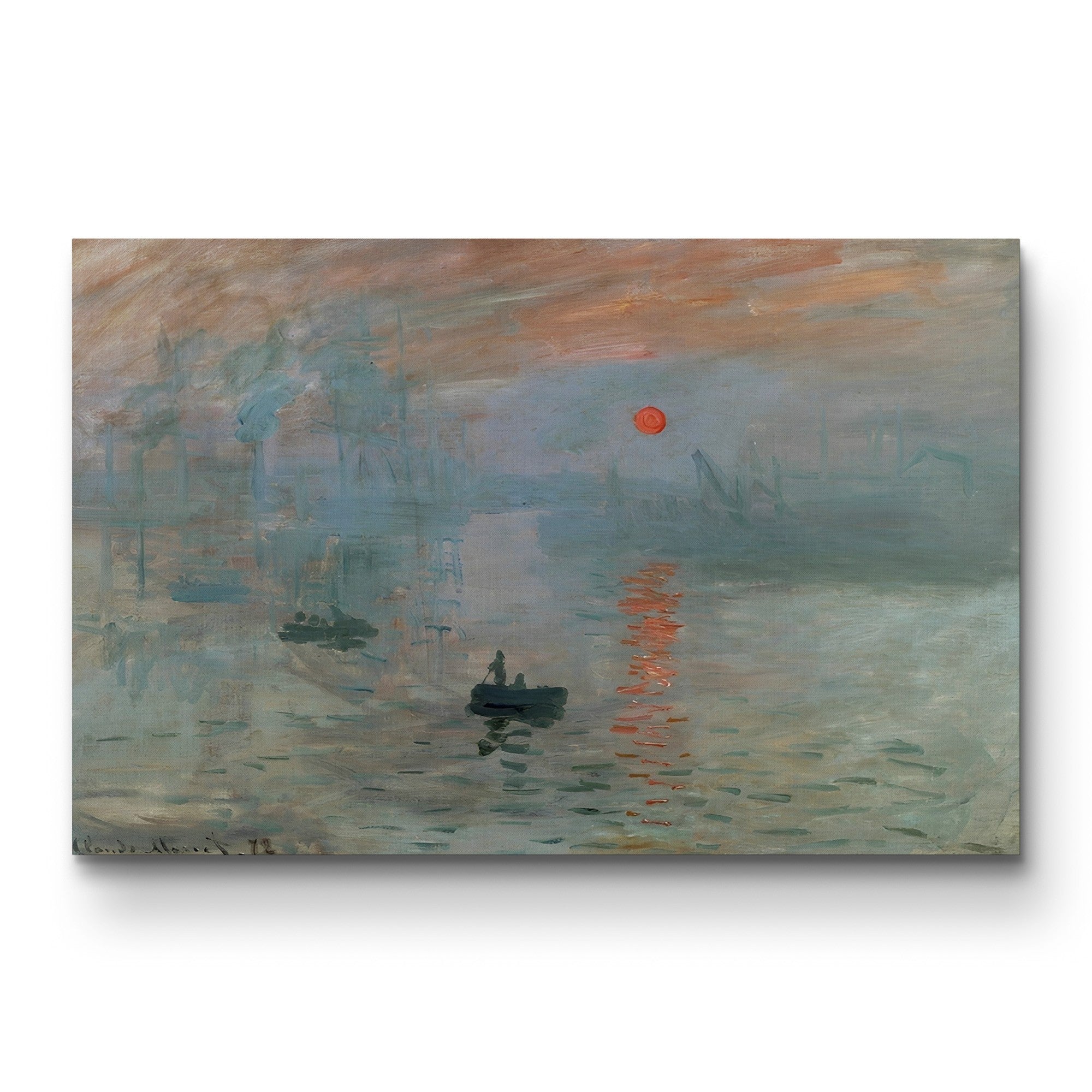 Impression, Sunrise, 1872 – Claude Monet Wall Art | Foundational Impressionist Harbour Canvas Print