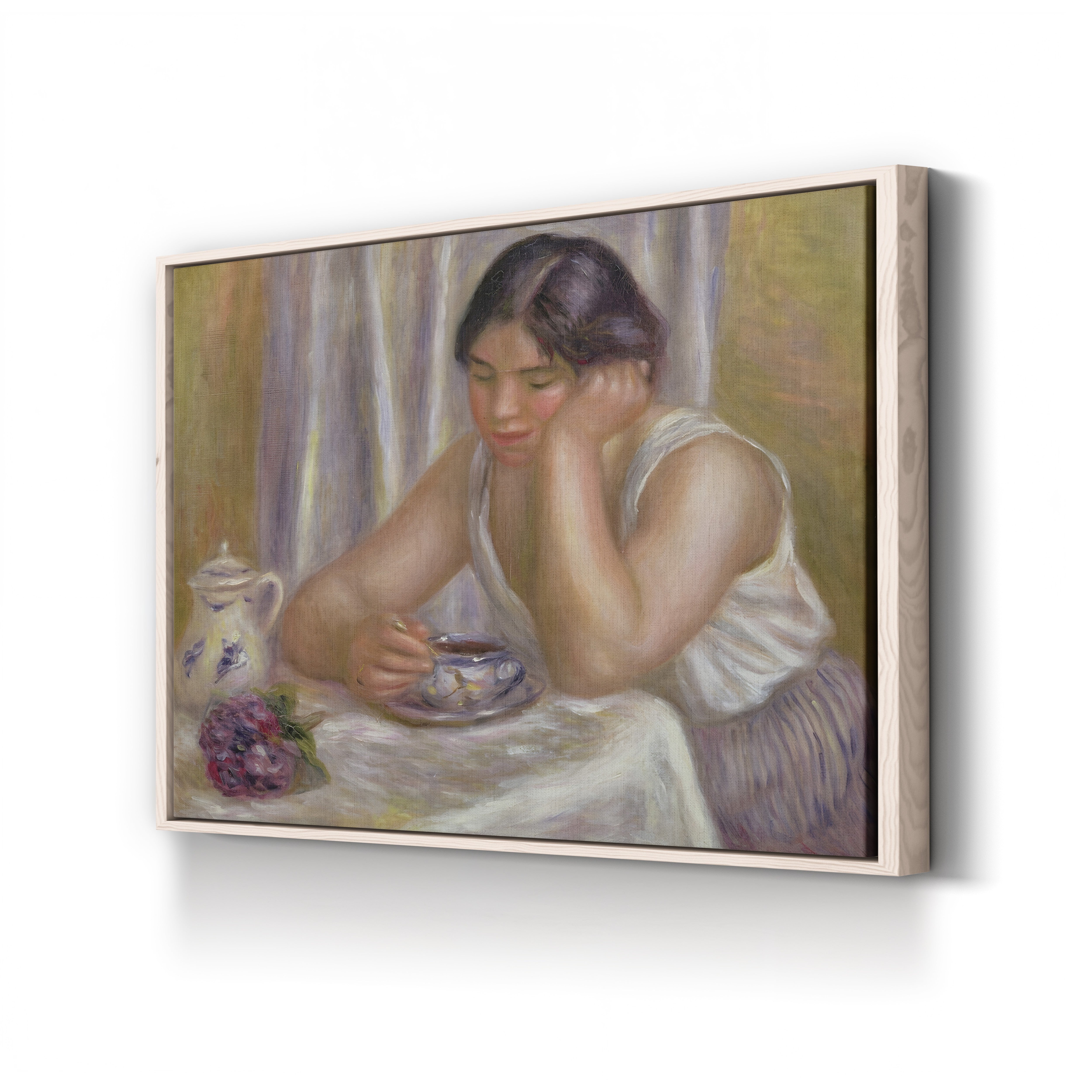 Cup of Chocolate – Pierre-Auguste Renoir Wall Art | Impressionist Figure Canvas Print