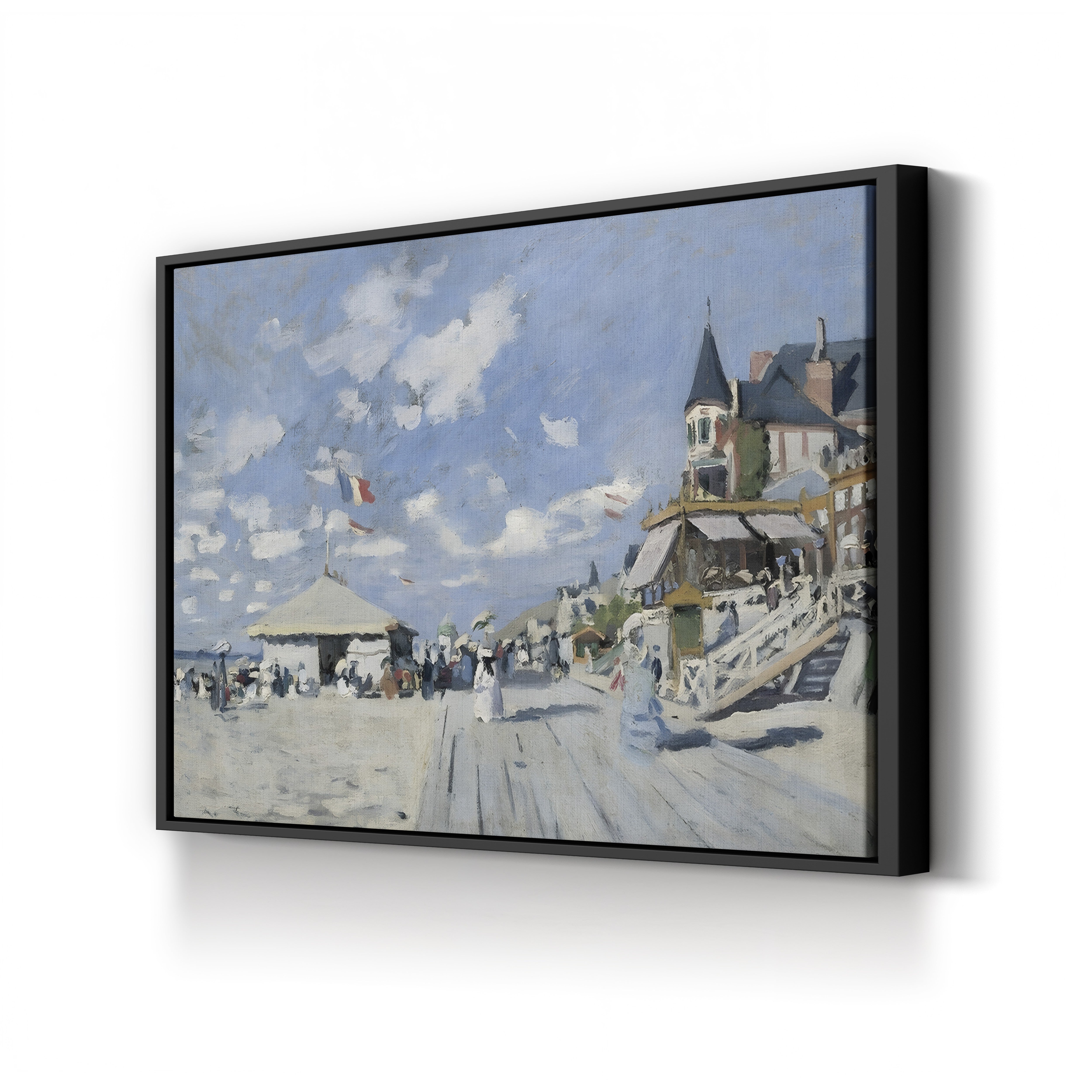 The Boardwalk at Trouville, 1870 by Claude Monet