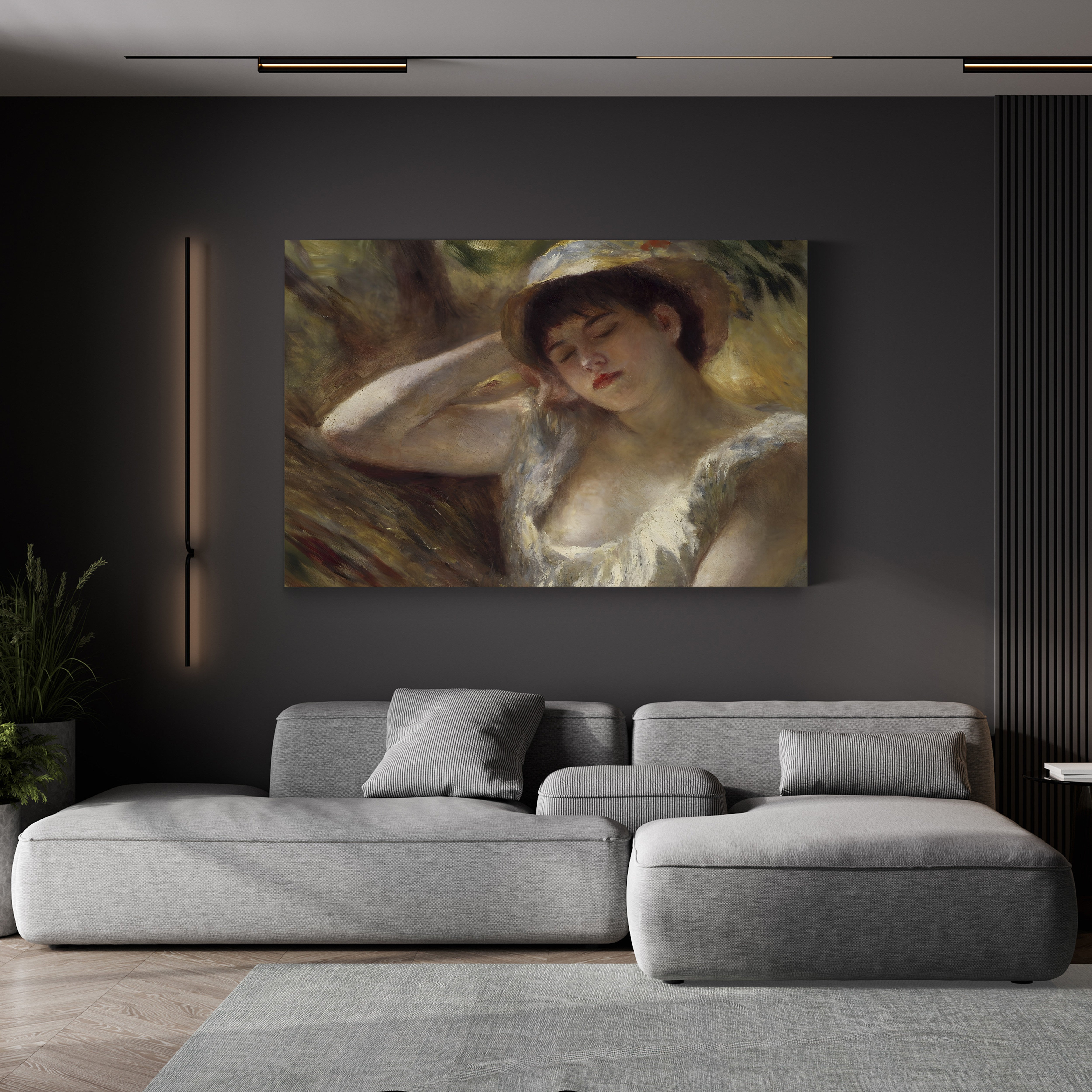 The Sleeper, 1880 – Pierre-Auguste Renoir Wall Art | Impressionist Portrait Canvas Print