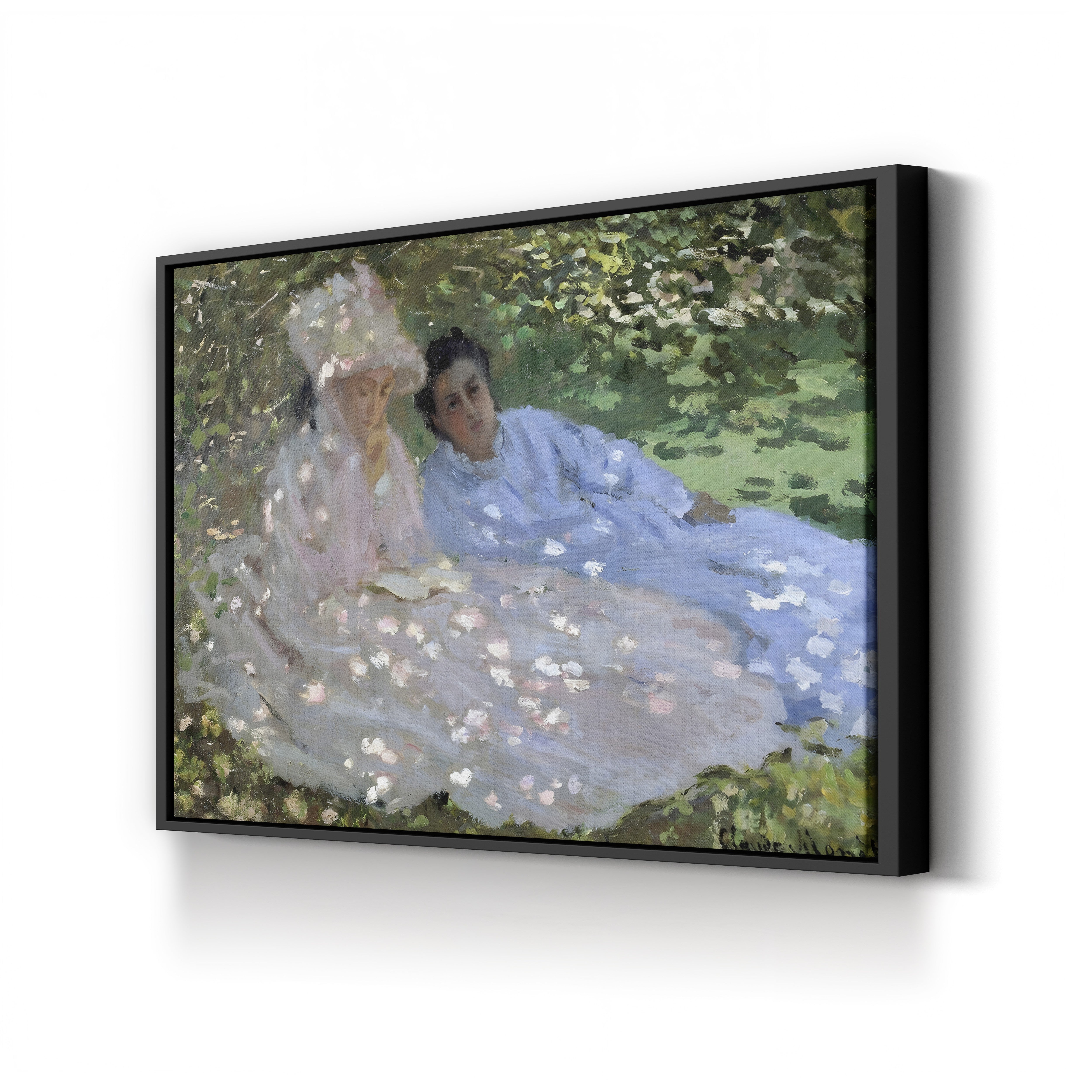 Madame Monet and a Friend in the Garden, 1872 by Claude Monet