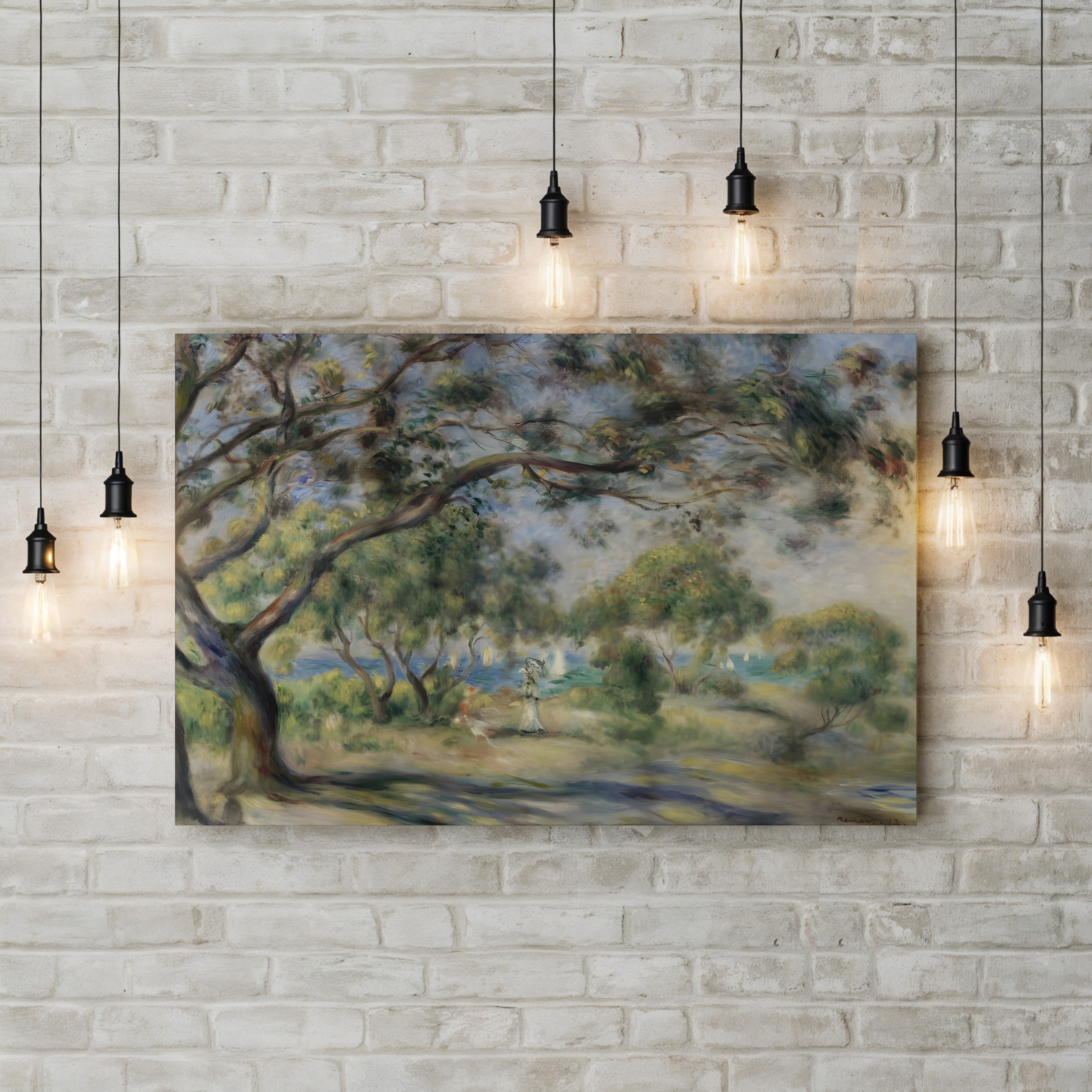 Bois de la Chaise, Noirmoutier, 1892 – Pierre-Auguste Renoir Wall Art | Impressionist Woodland Canvas Print