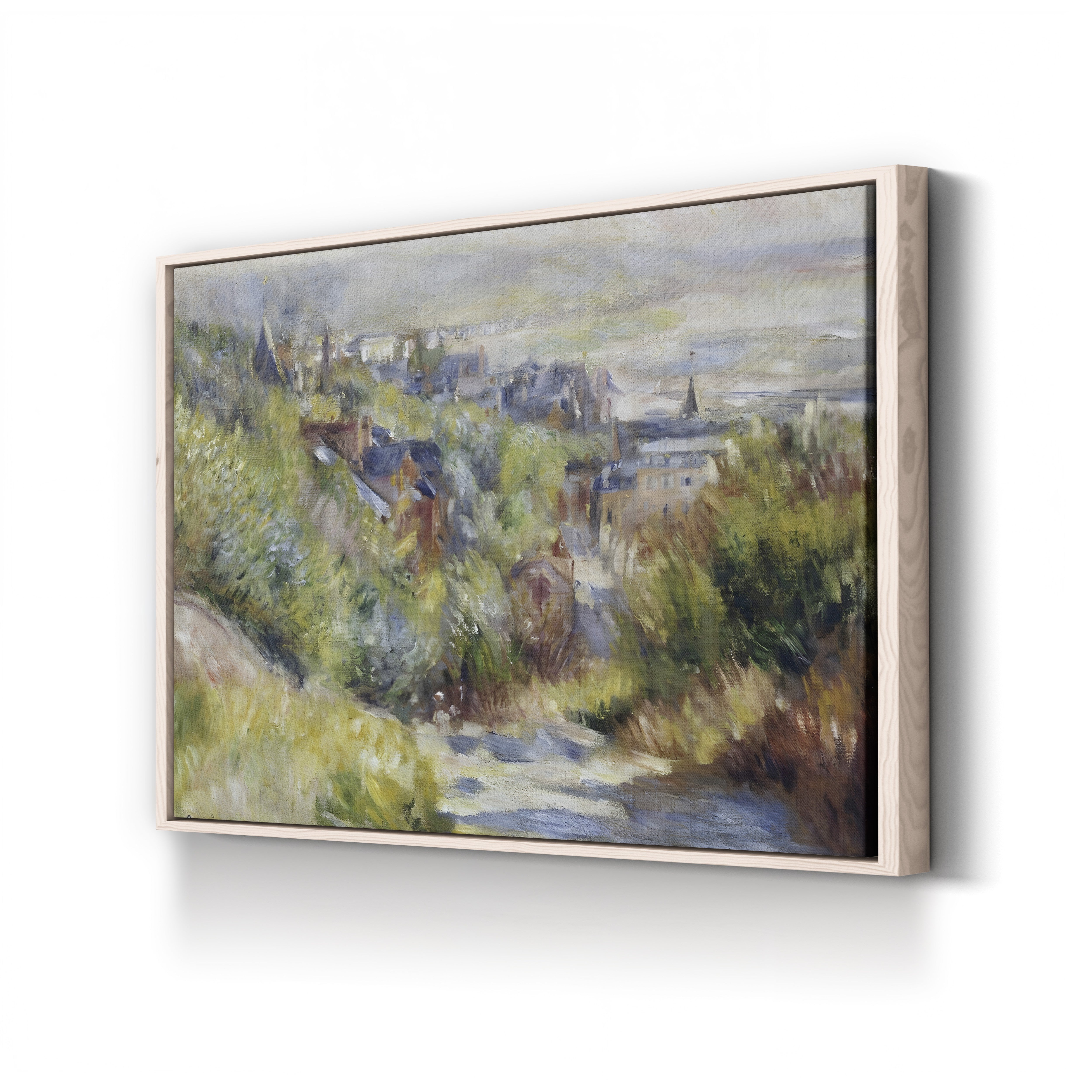 The Heights of Trouville – Pierre-Auguste Renoir Wall Art | Impressionist Coastal Canvas Print