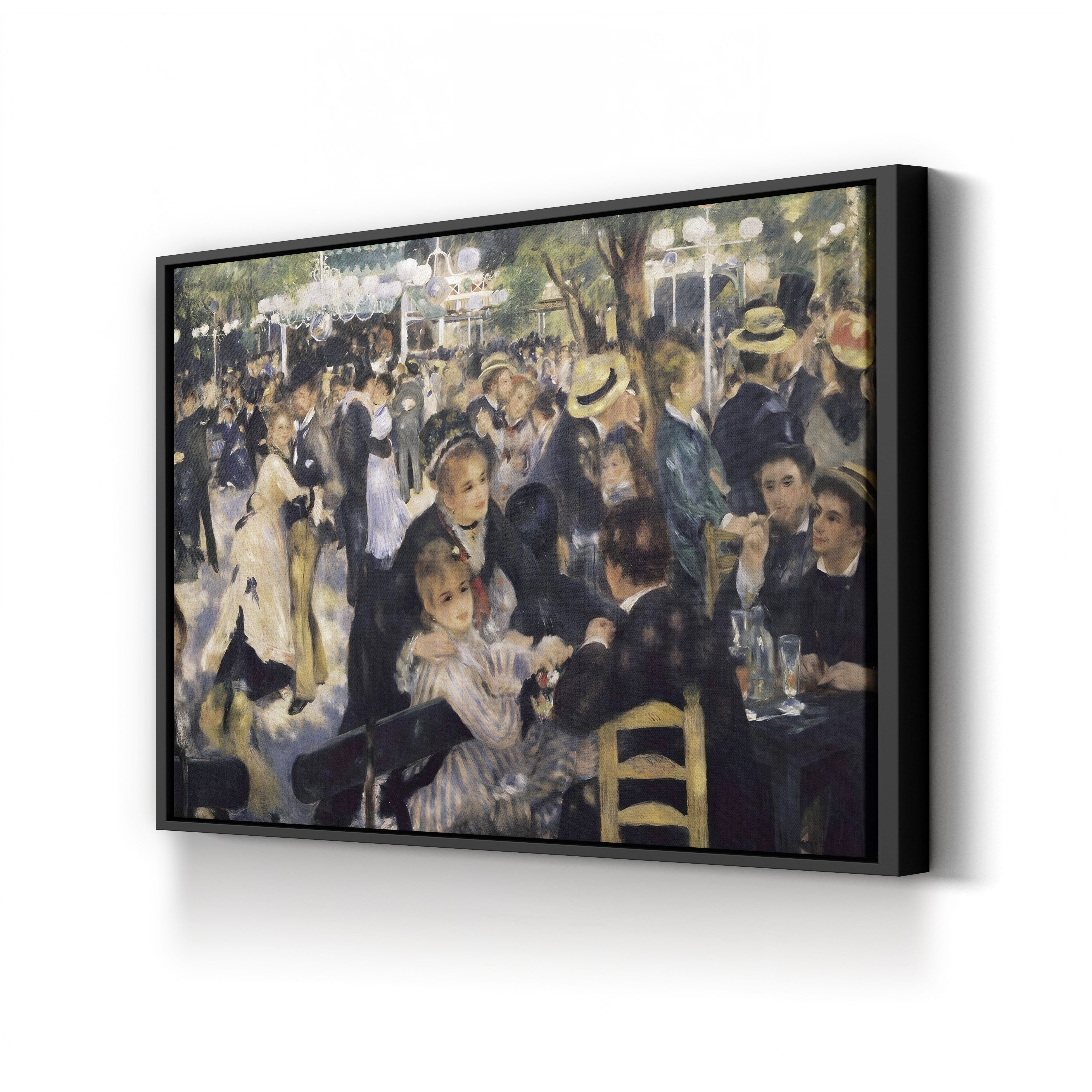 Bal du moulin de la Galette, 1876 – Pierre-Auguste Renoir Wall Art | Impressionist Parisian Canvas Print