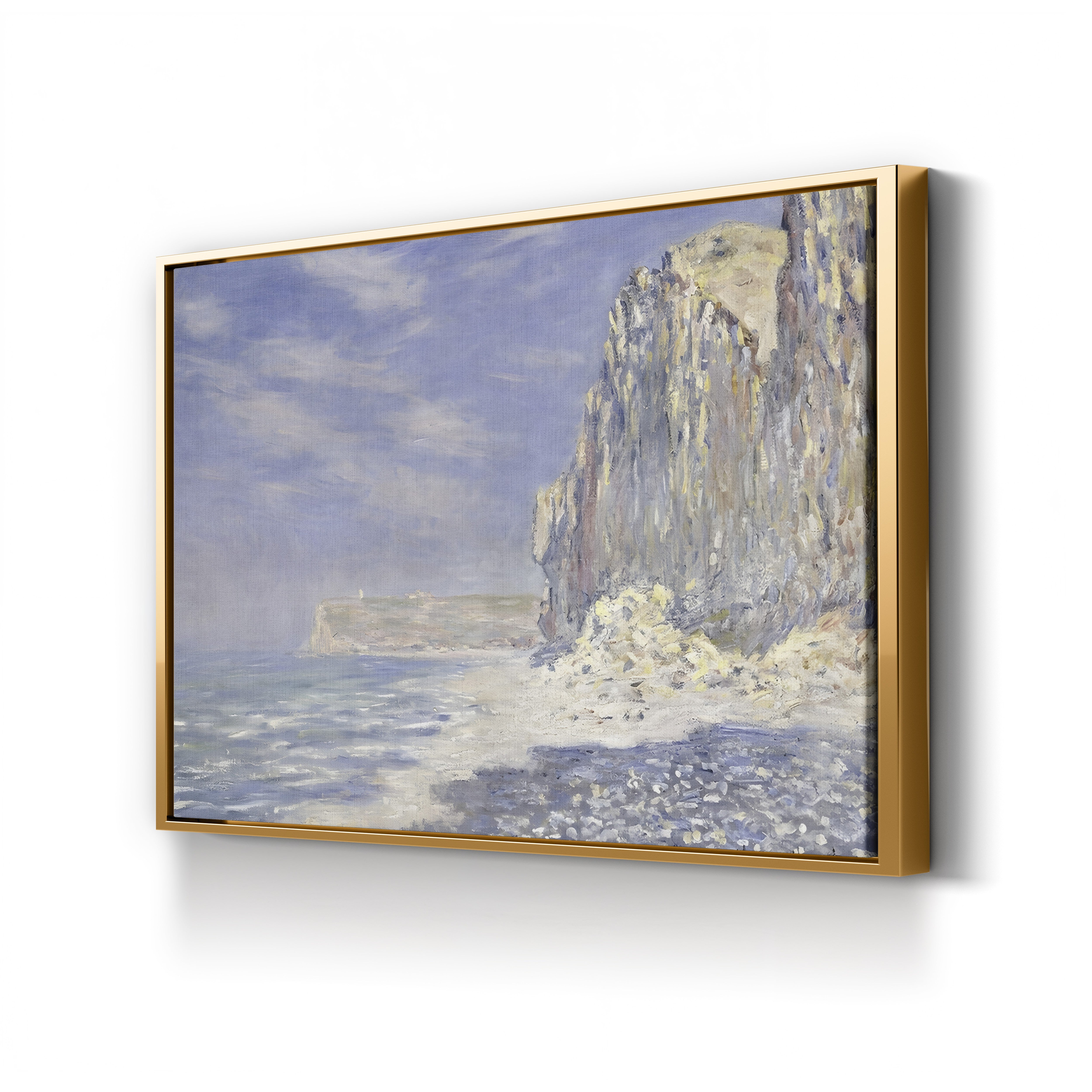 Cliffs Near Fécamp, 1881 – Claude Monet Wall Art | Impressionist Normandy Coastal Canvas Print