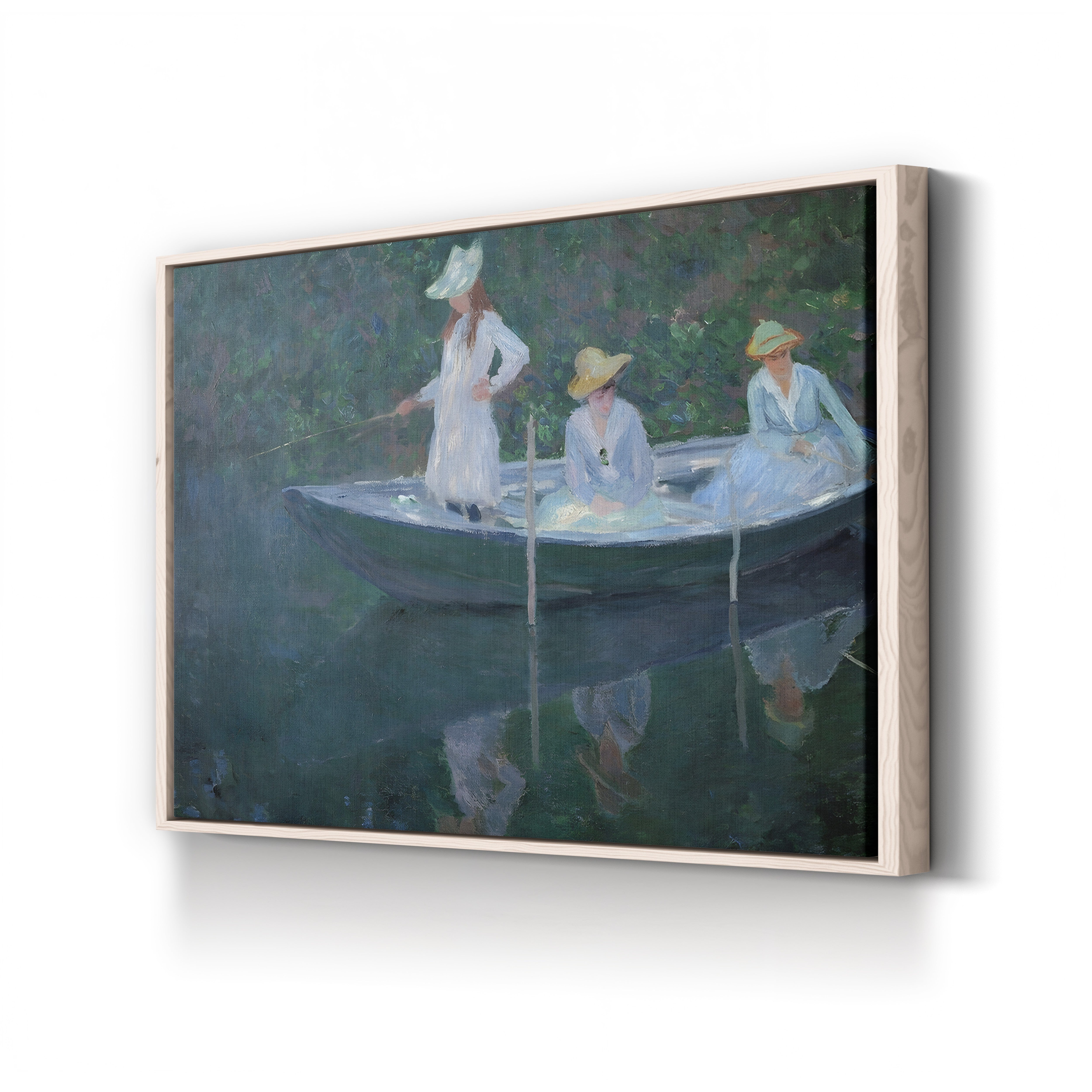 The Boat at Giverny (En norvégienne), c. 1887 by Claude Monet