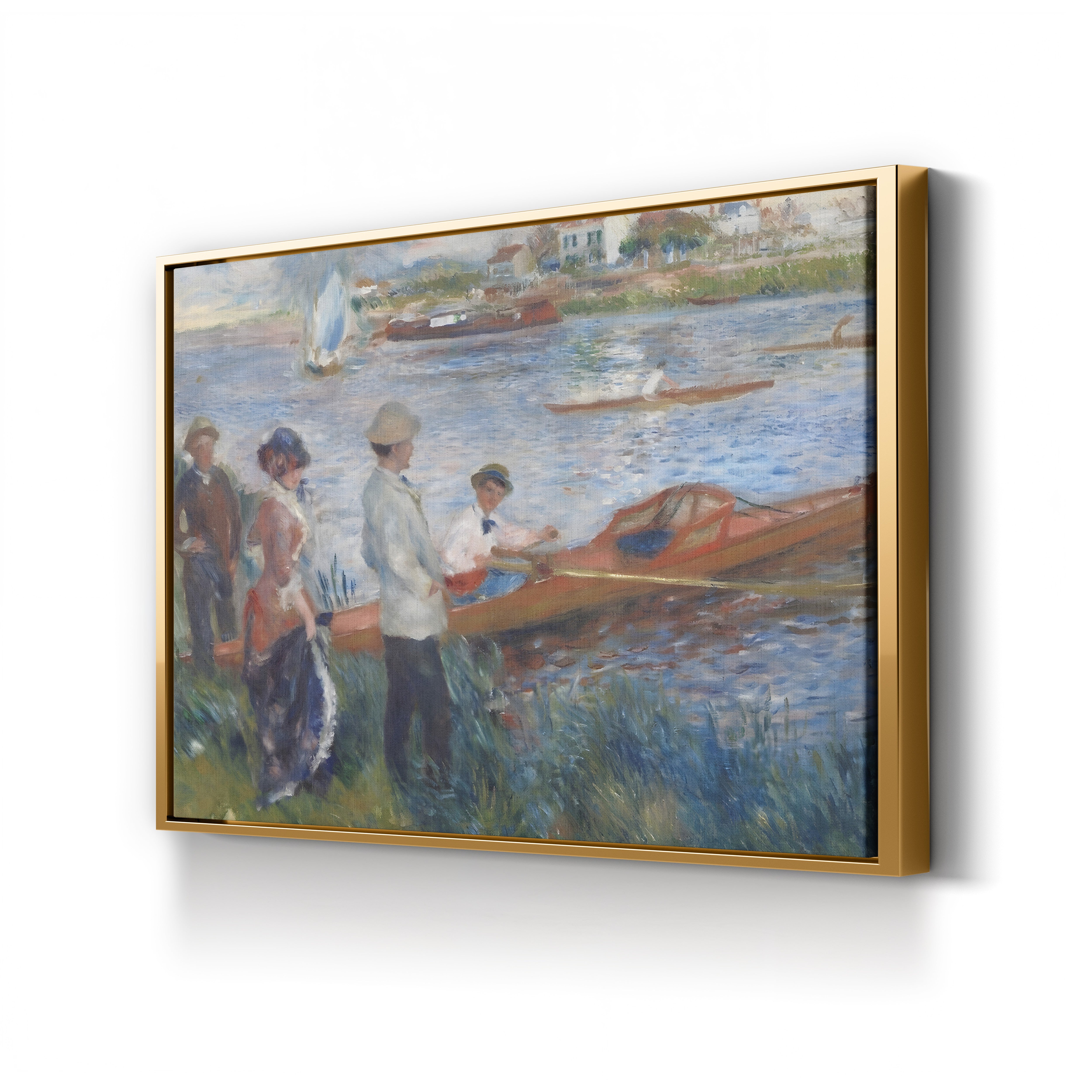 Oarsmen at Chatou, 1879 – Renoir Wall Art | Impressionist Boating Canvas