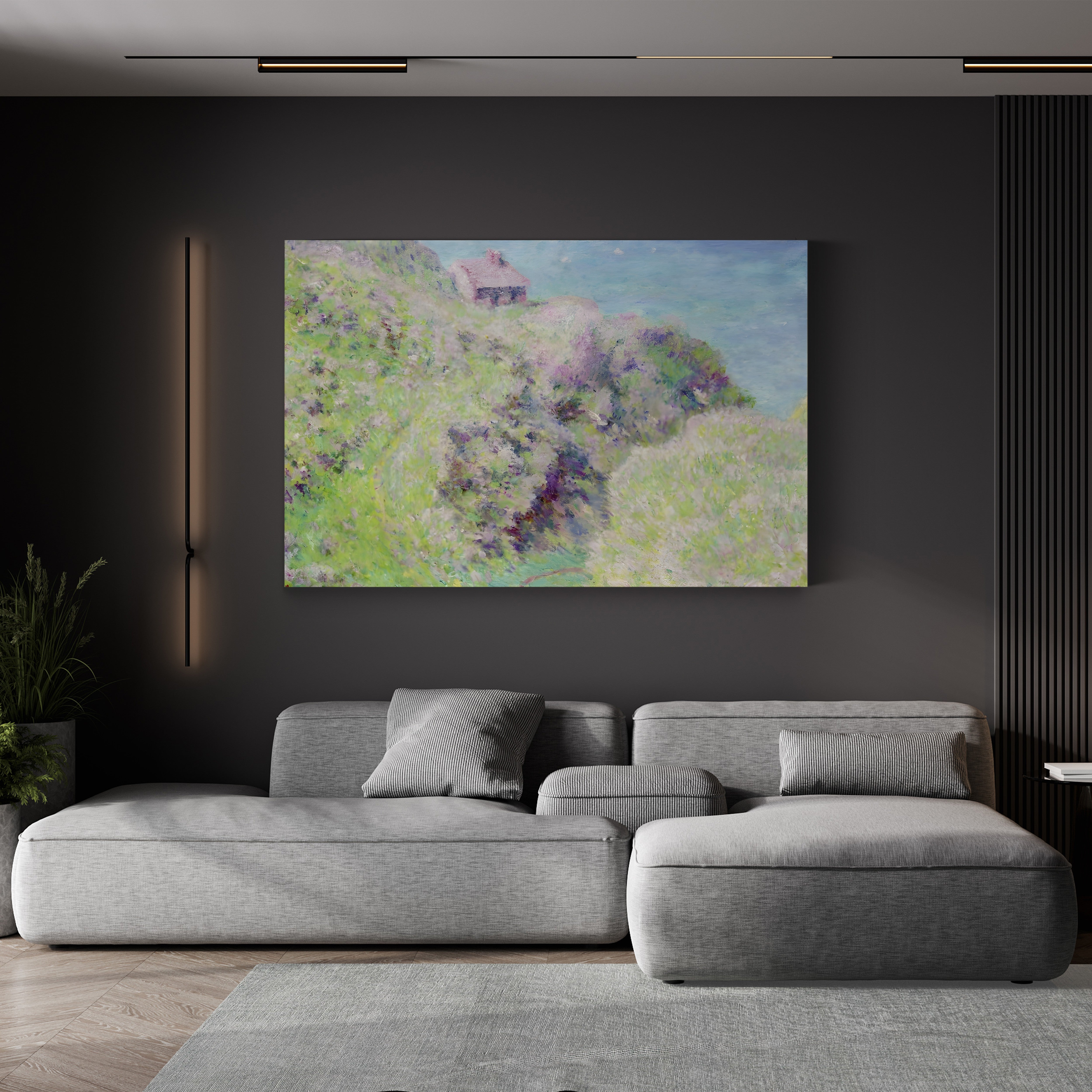 Customs House at Varengeville, 1897 – Claude Monet Wall Art | Impressionist Coastal Canvas Print
