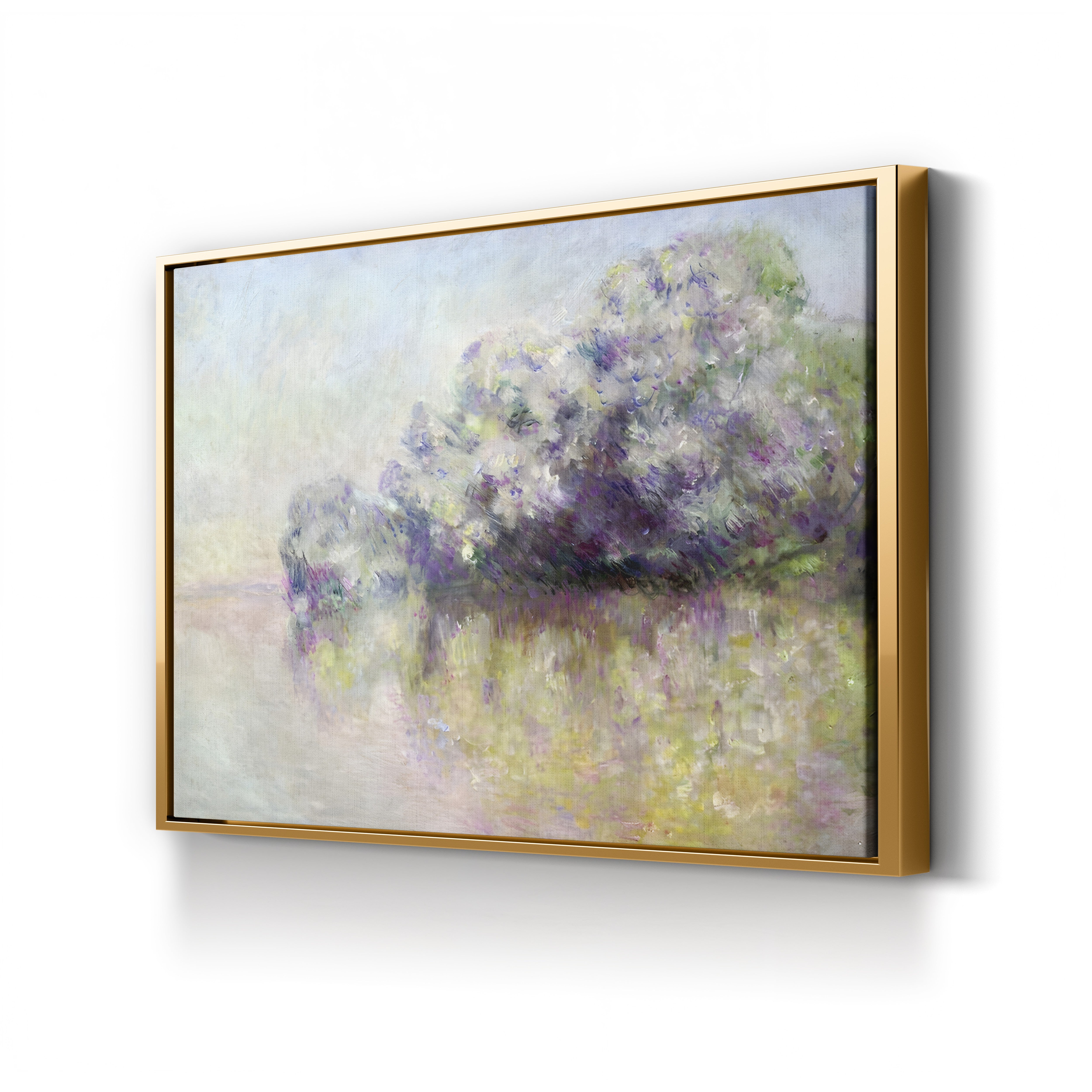 Île aux Orties near Vernon – Claude Monet Wall Art | Impressionist River Landscape Canvas Print