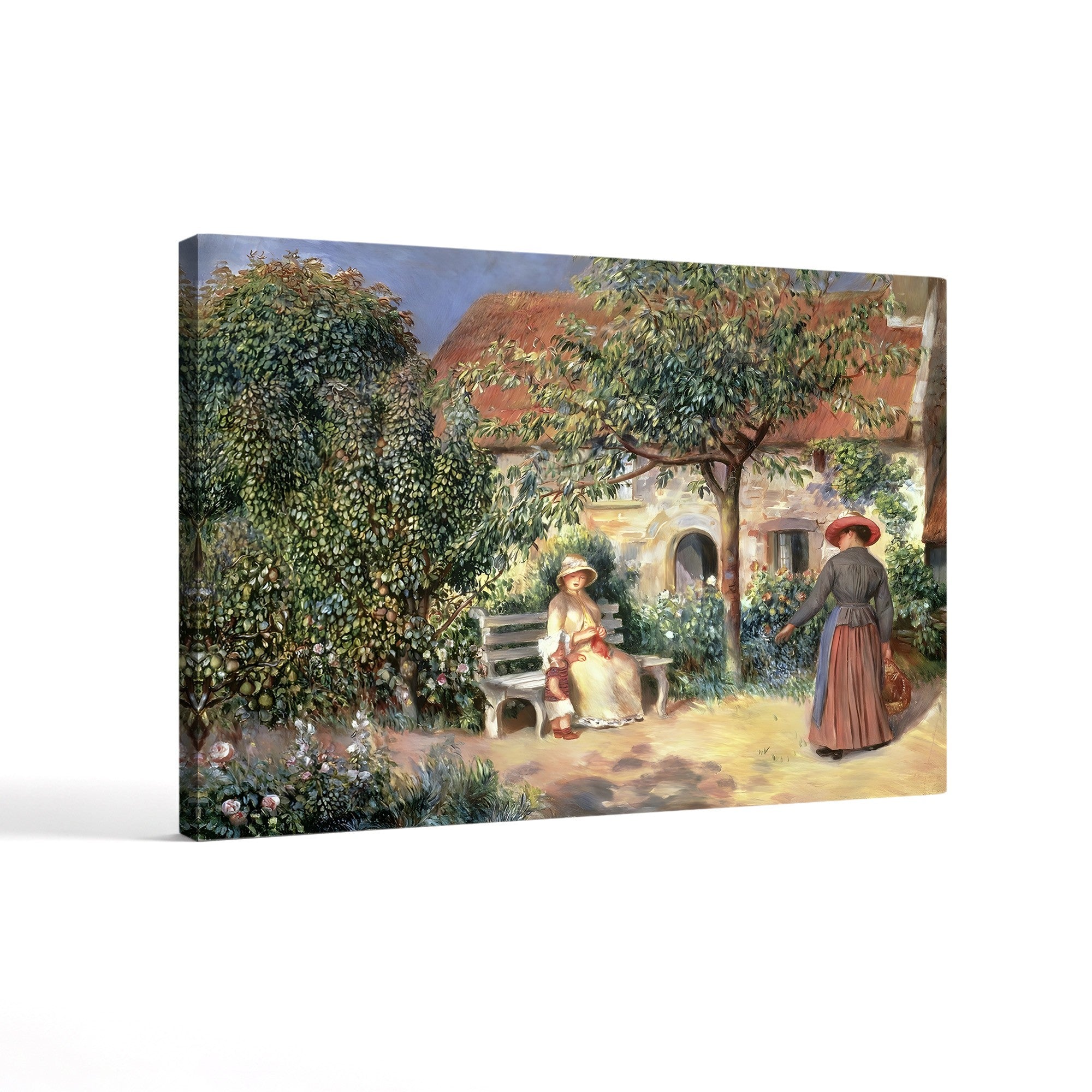 Garden Scene in Brittany, 1886 – Pierre-Auguste Renoir Wall Art | Impressionist Garden Canvas Print