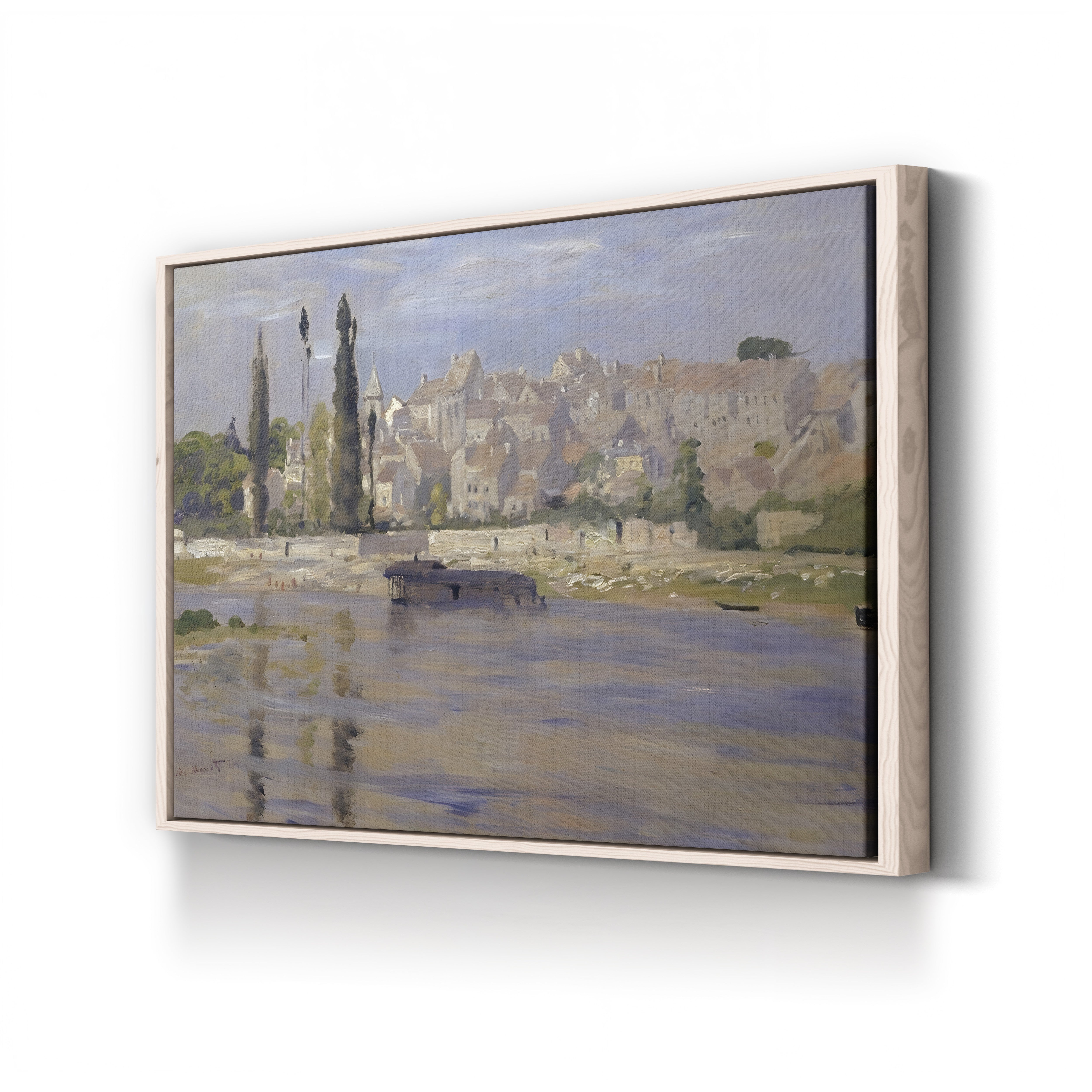 Carrières-Saint-Denis, 1872 – Claude Monet Wall Art | Early Impressionist Seine Landscape Canvas Print