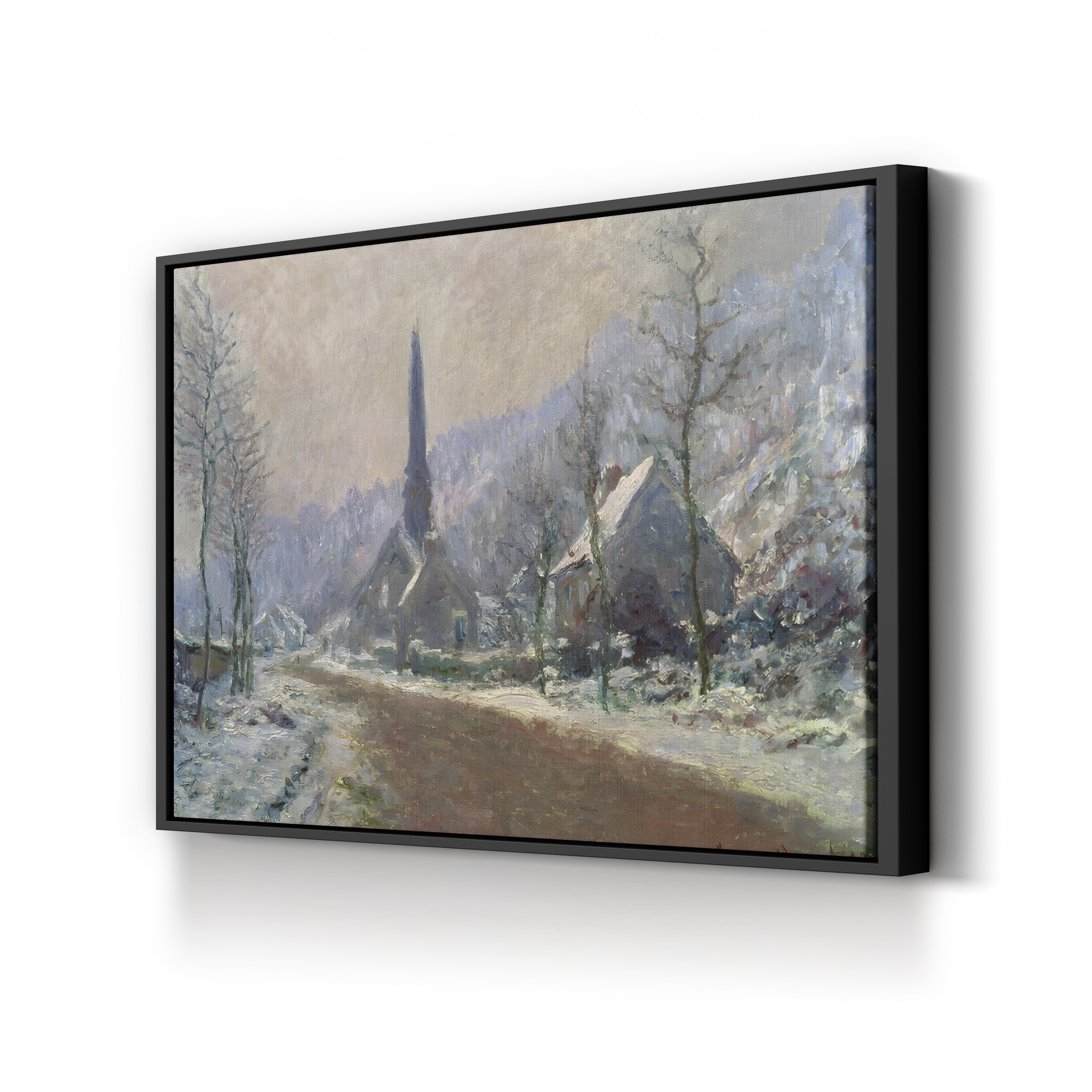 The Church at Jeufosse, Snowy Weather (Église de Jeufosse, temps de neige), 1893 by Claude Monet