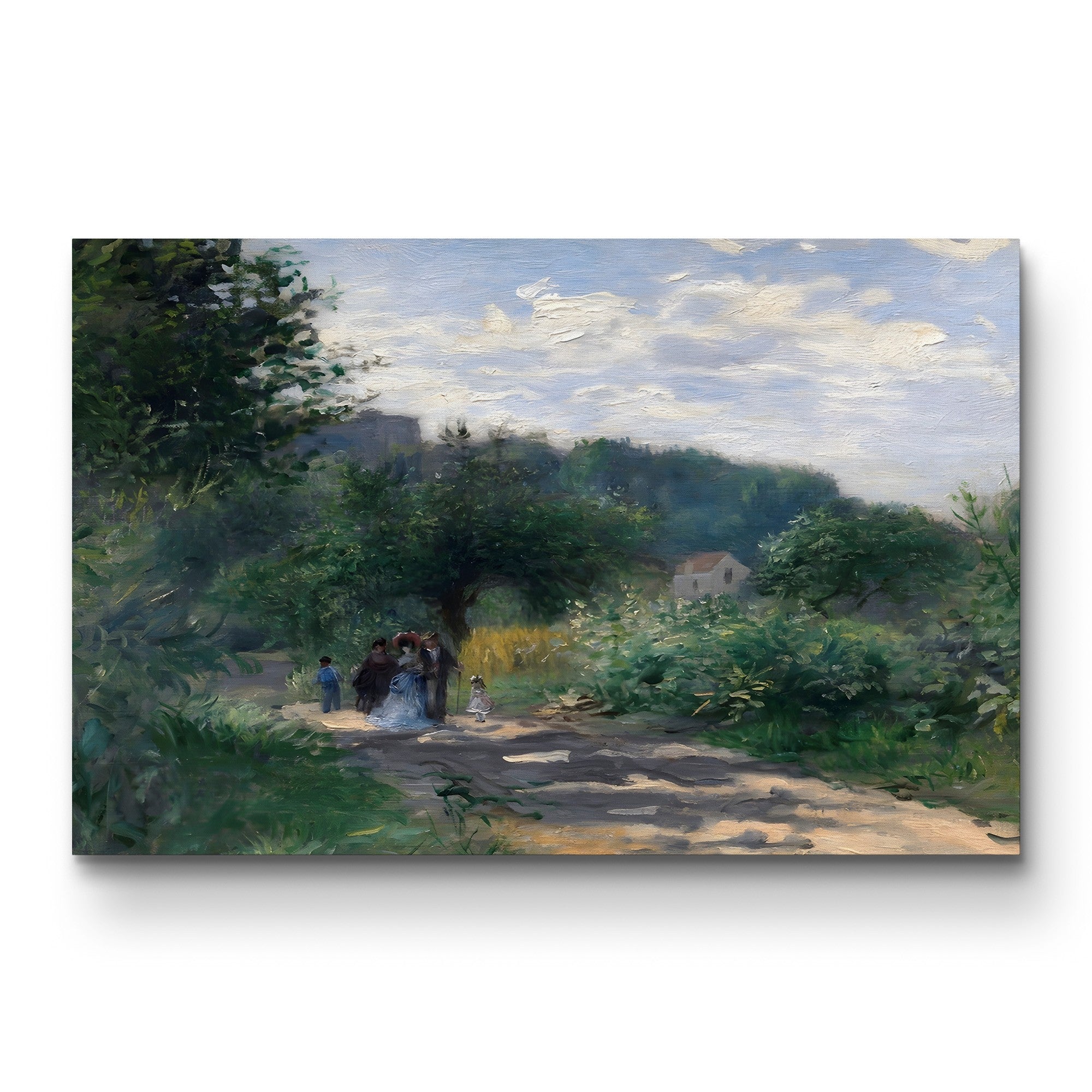 A Road in Louveciennes – Pierre-Auguste Renoir Wall Art | Impressionist Landscape Canvas Print
