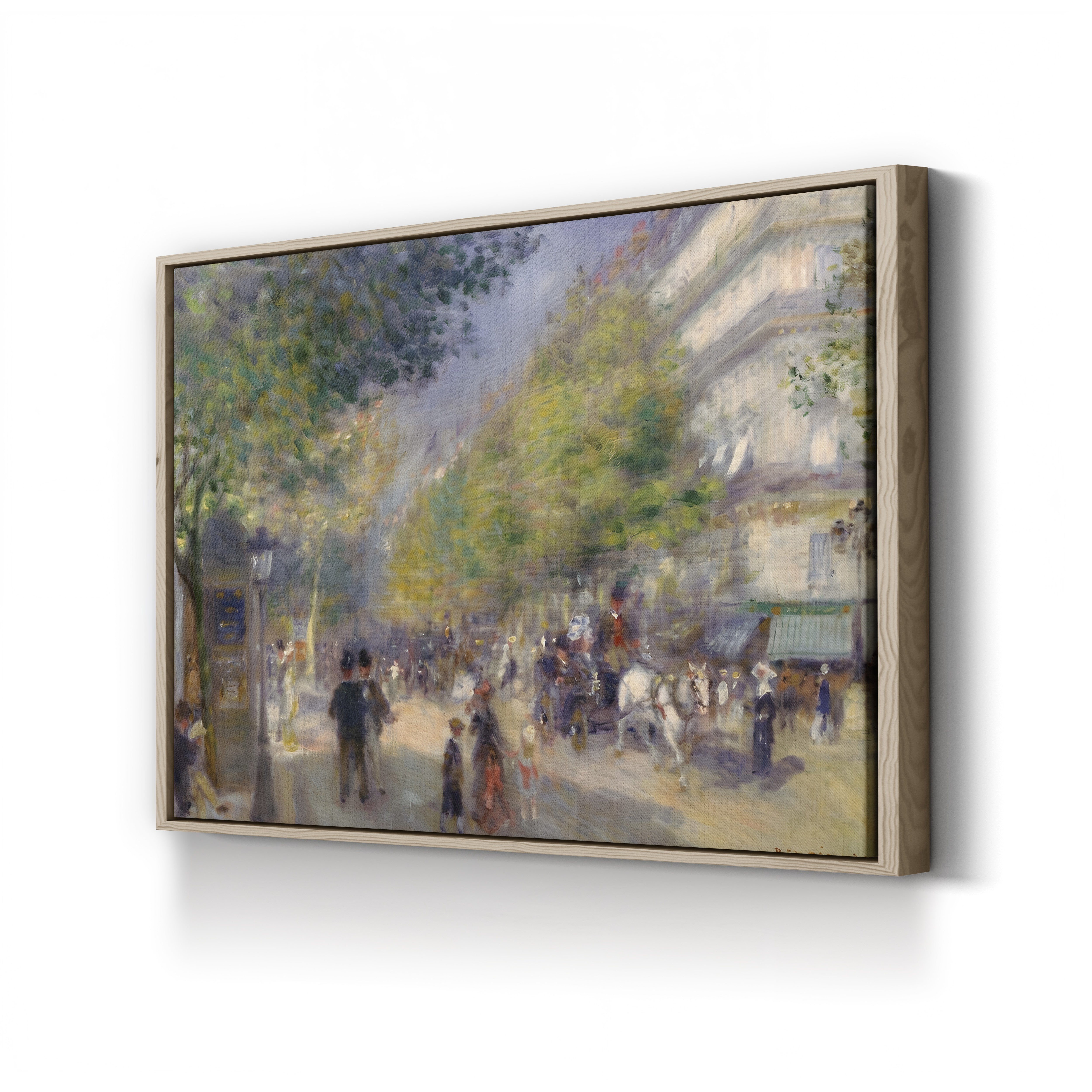 The Boulevards, 1875 – Pierre-Auguste Renoir Wall Art | Impressionist Paris Canvas Print