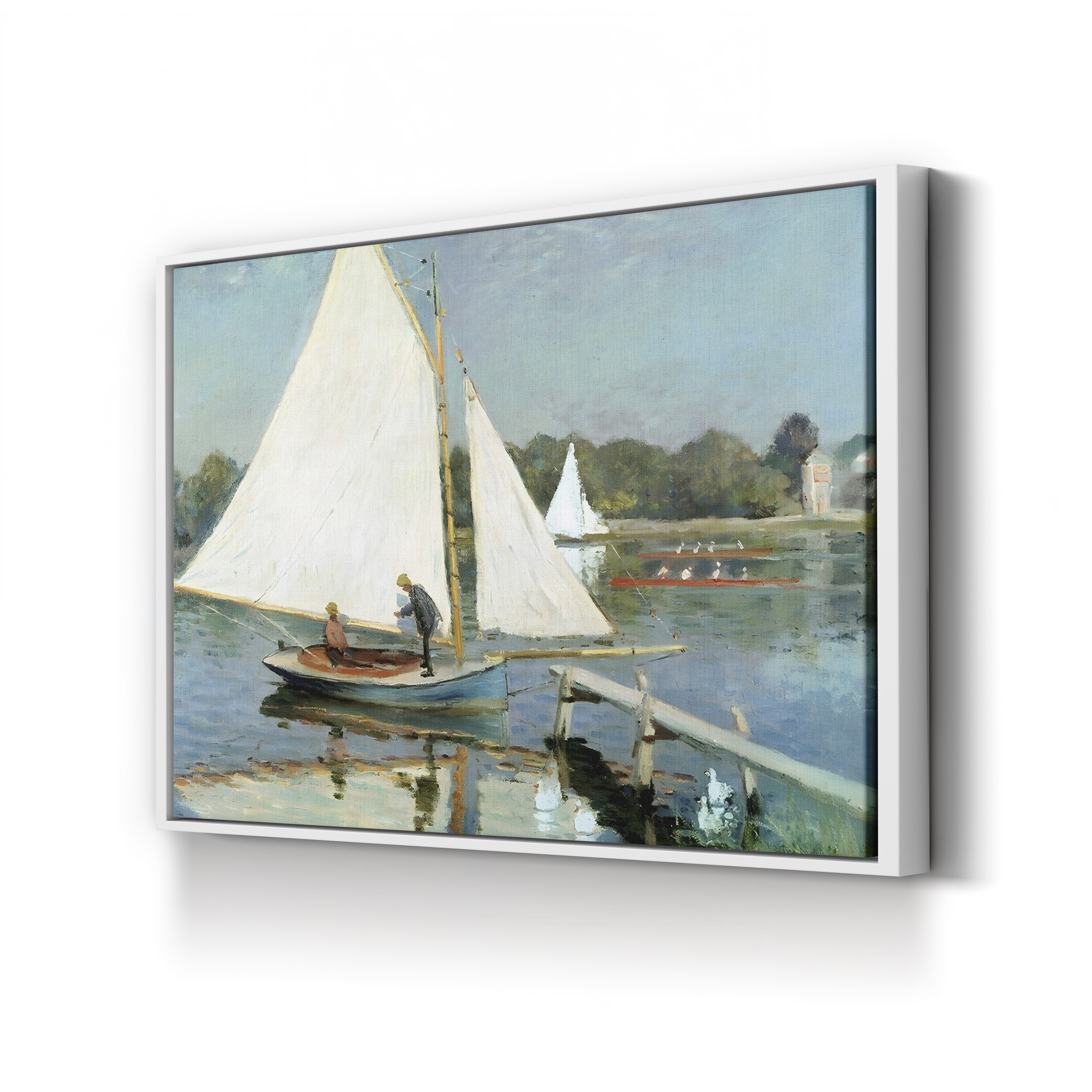 Sailing at Argenteuil, 1874 by Claude Monet