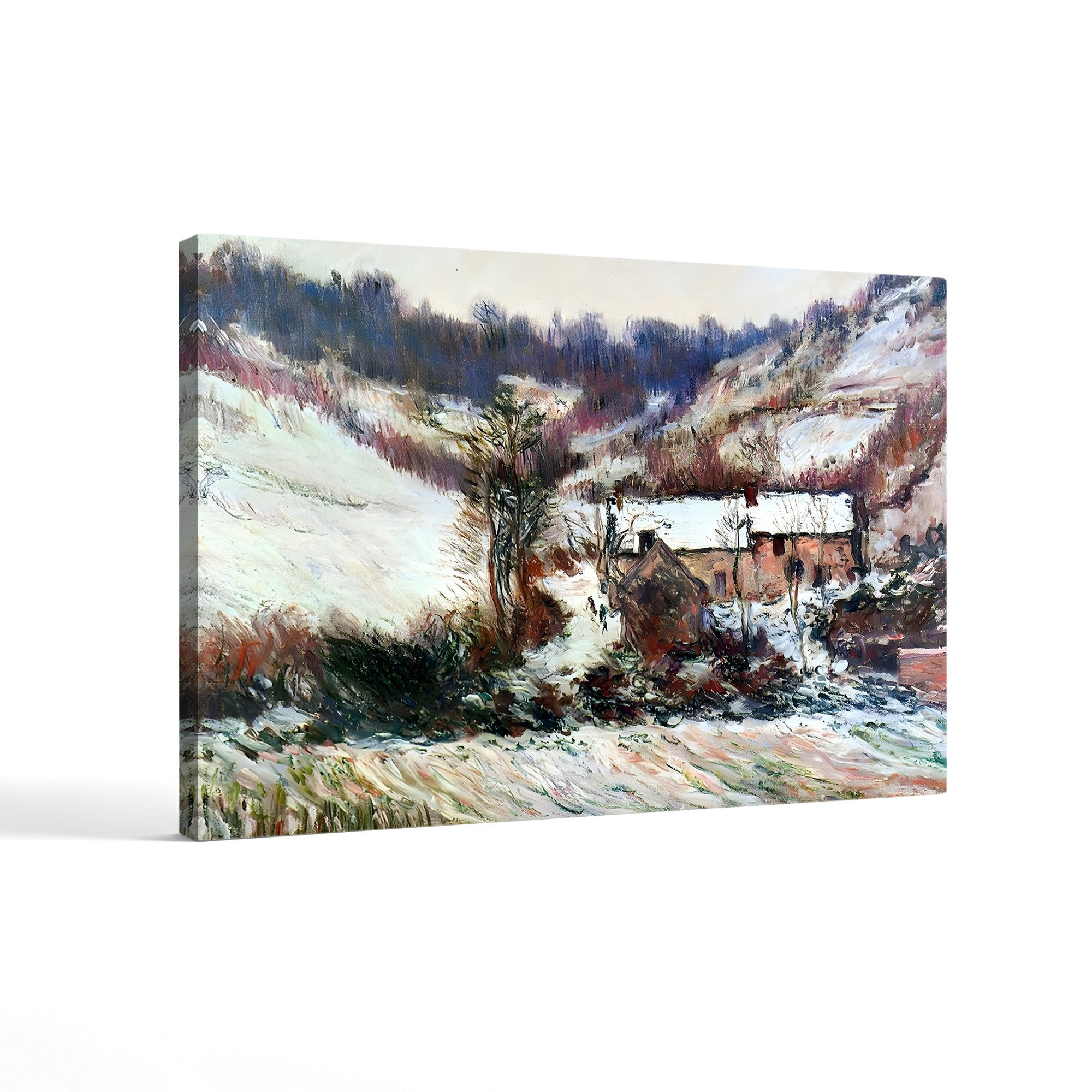 Snow Effect at Falaise (Effet de Neige à Falaise), c. 1886 by Claude Monet