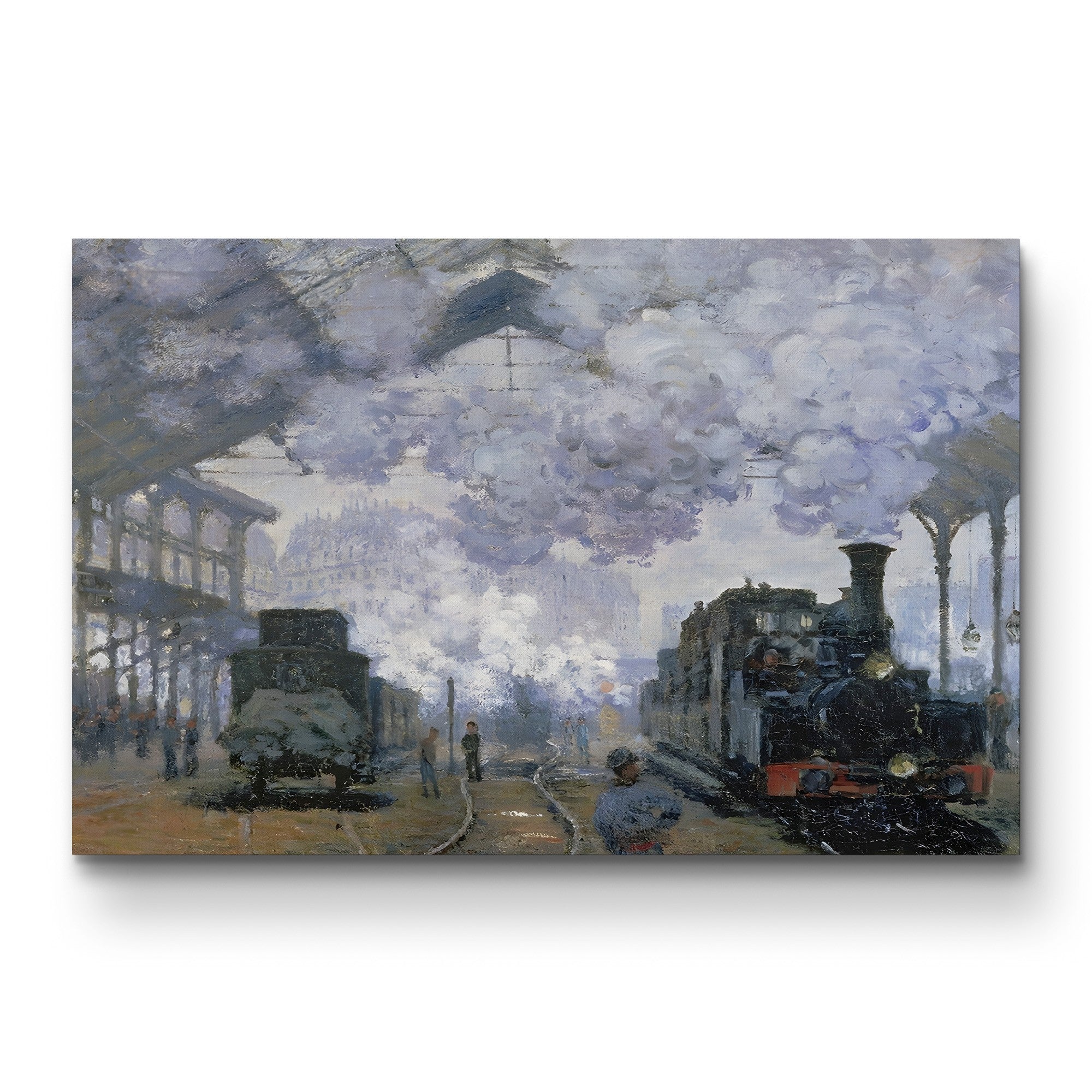 The Gare Saint-Lazare, Arrival of a Train (Gare Saint-Lazare, l’Arrivée d’un Train), 1877 by Claude Monet