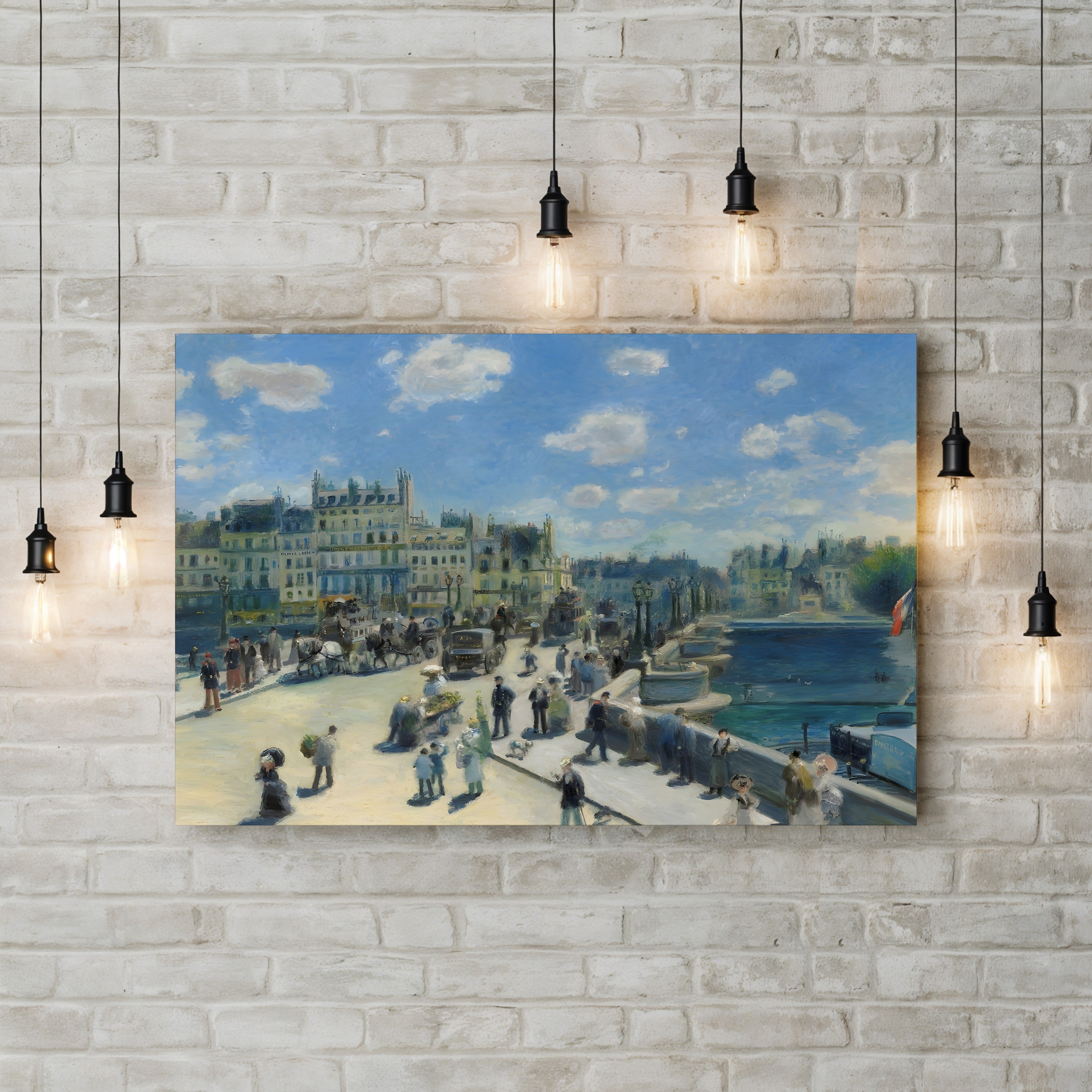 Pont Neuf, Paris, 1872 – Renoir Wall Art | Impressionist Cityscape Canvas