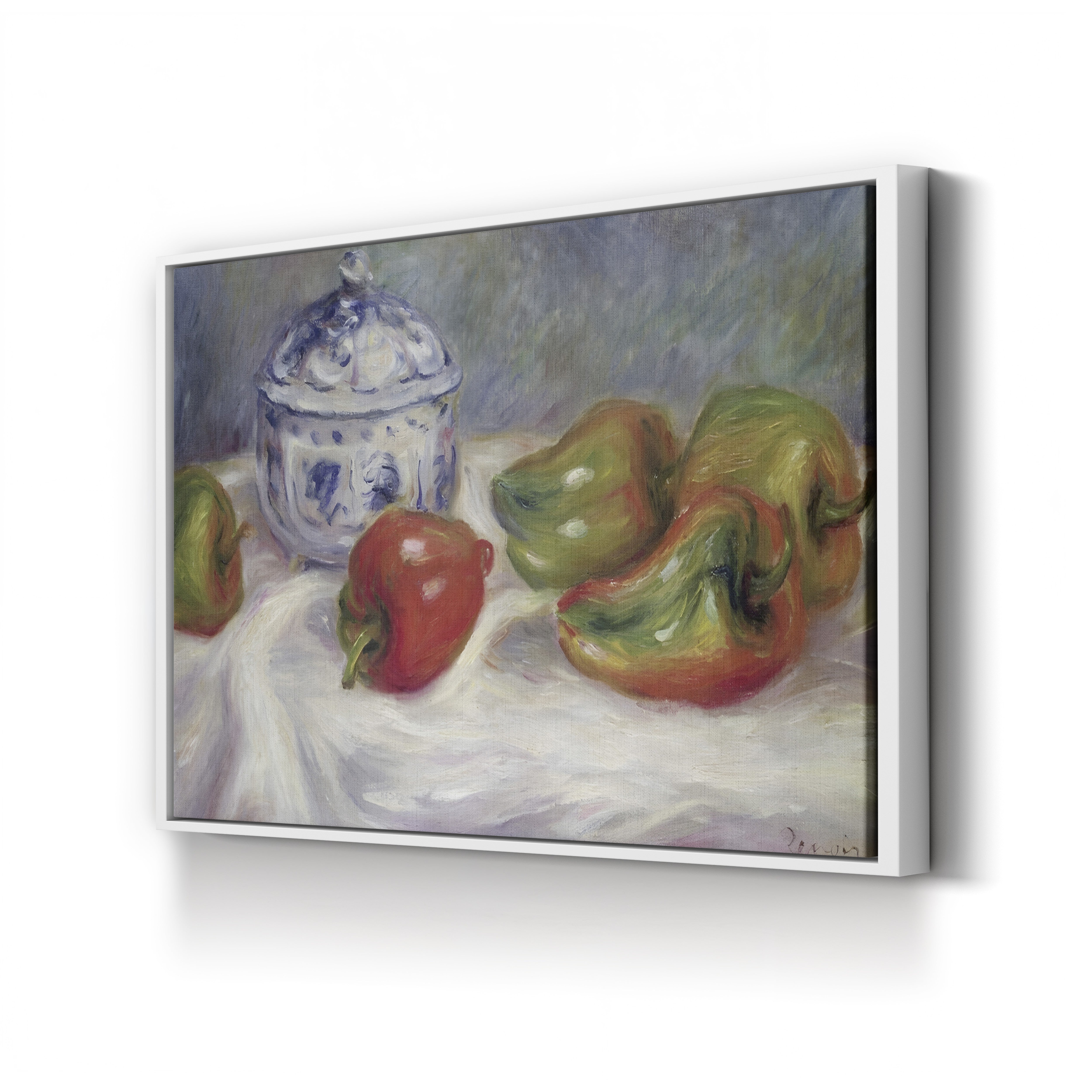 Sugar Bowl and Red Peppers, 1905 – Renoir Wall Art | Impressionist Canvas