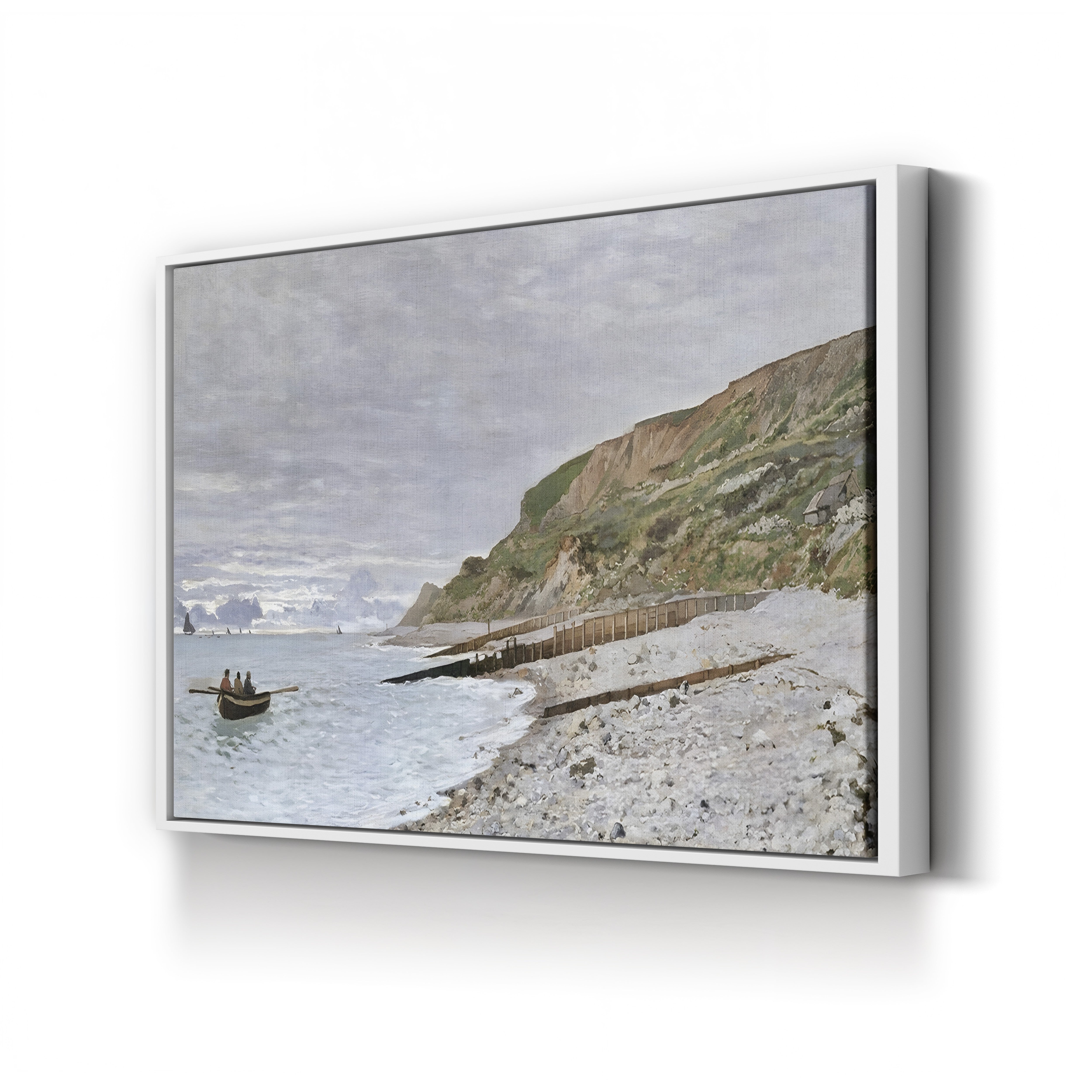 La Pointe de la Hève, 1864 – Claude Monet Wall Art | Early Impressionist Norman Cliff Canvas Print