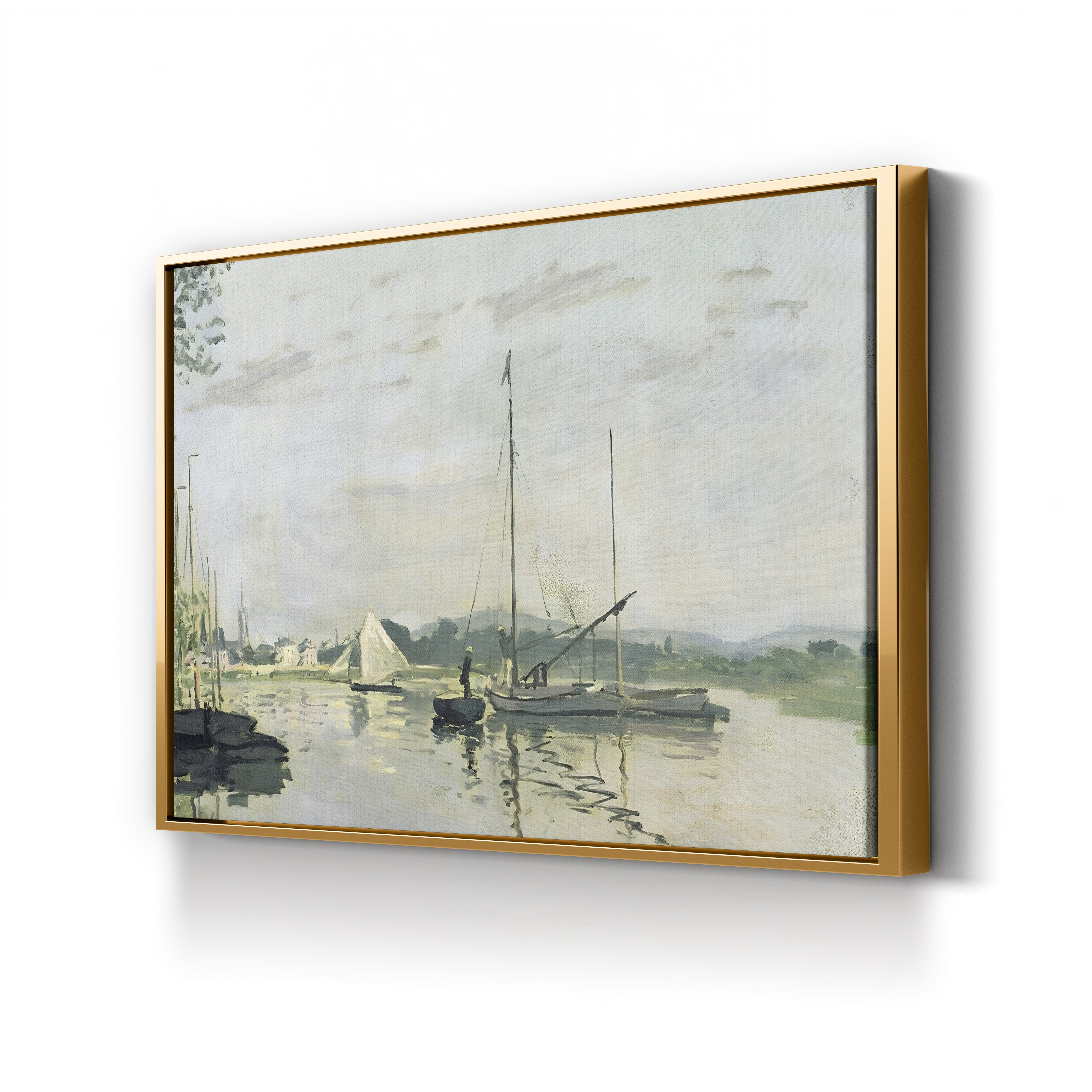 Argenteuil, 1872 – Claude Monet Wall Art | Early Impressionist Seine Landscape Canvas Print