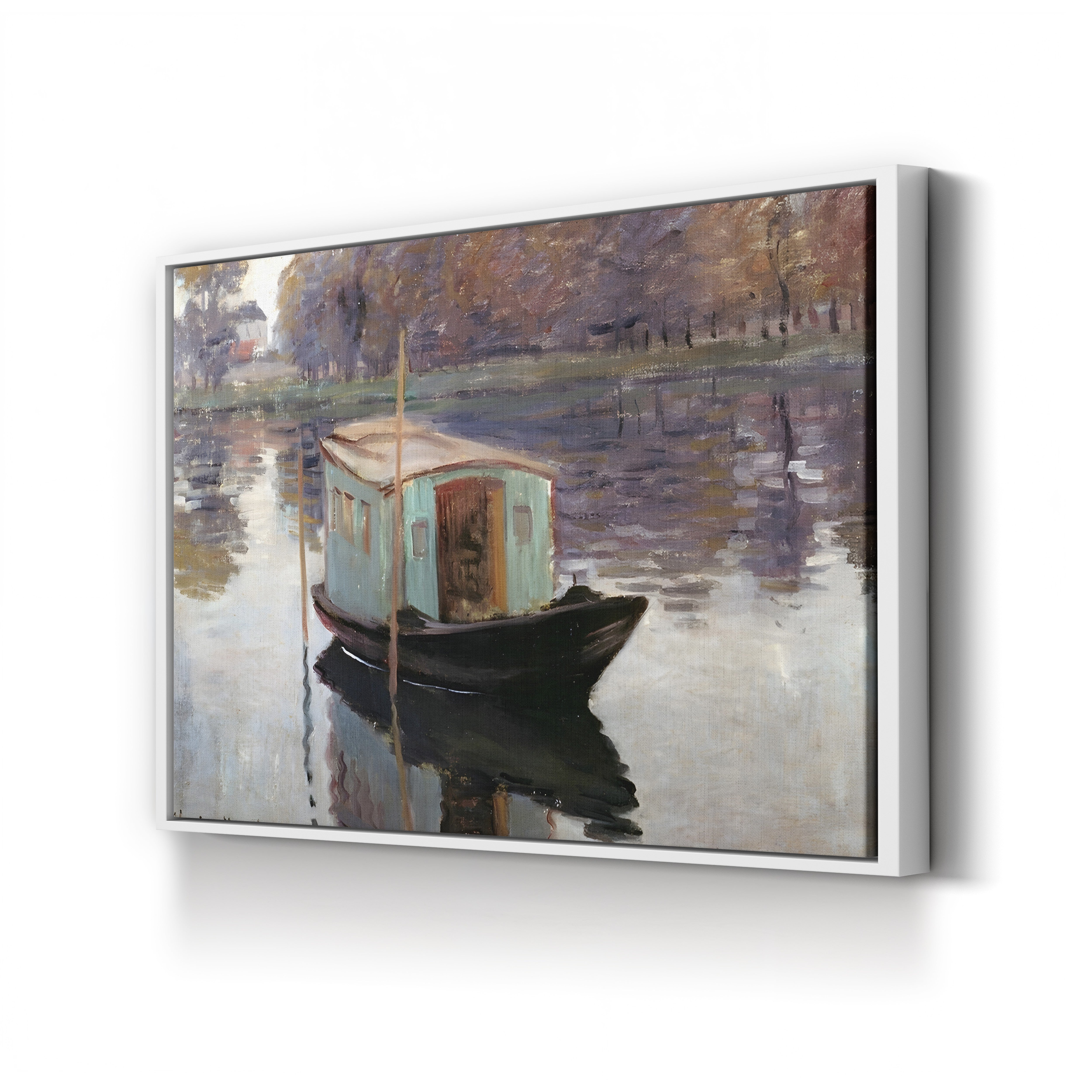 The Studio Boat (Le Bateau-atelier), 1874 by Claude Monet