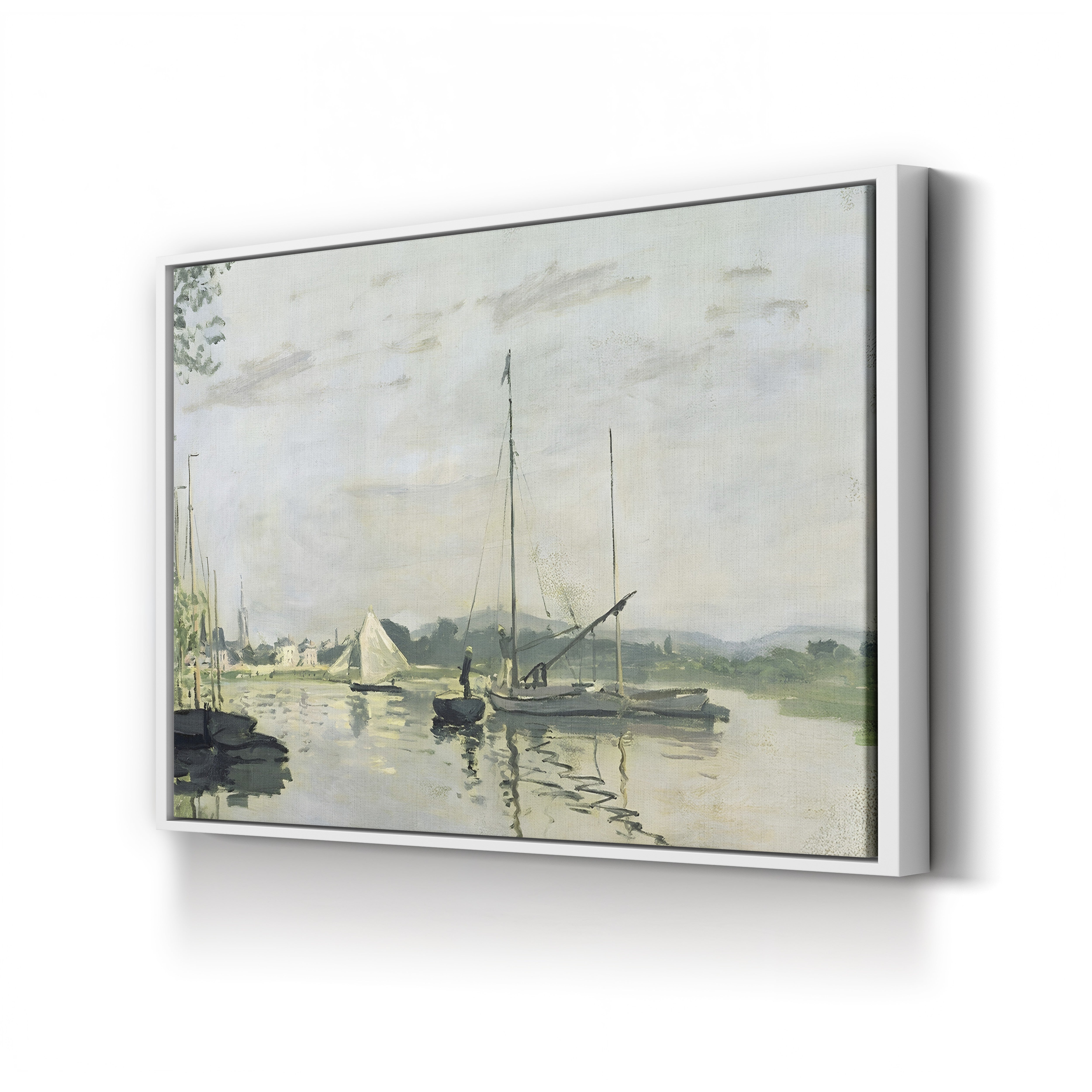 Argenteuil, 1872 – Claude Monet Wall Art | Early Impressionist Seine Landscape Canvas Print