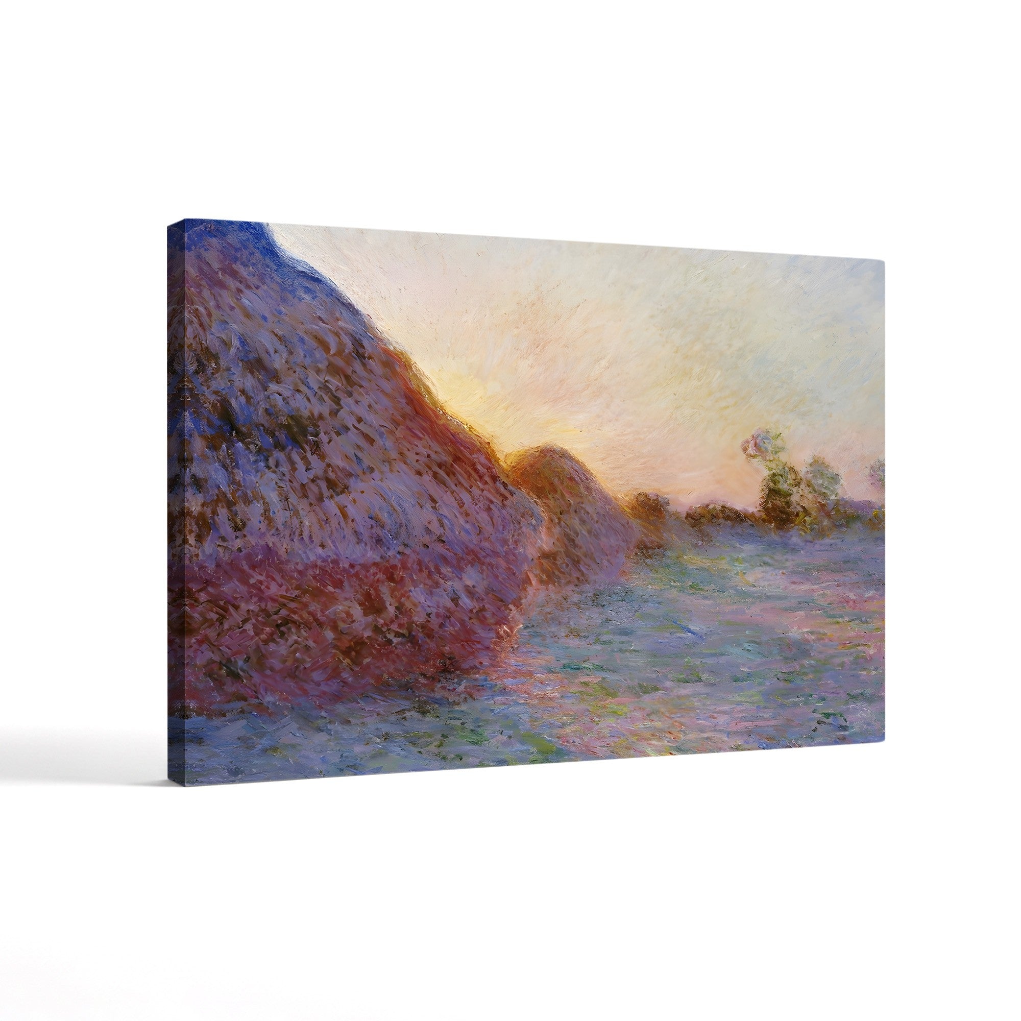 Haystacks – Claude Monet Wall Art | Impressionist Rural Landscape Canvas Print