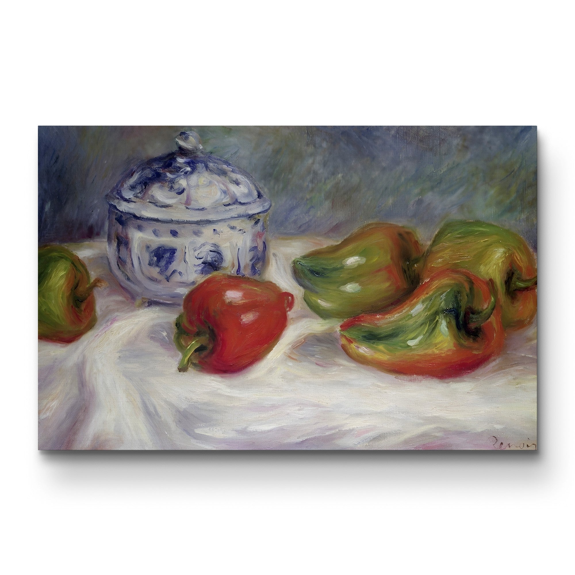 Sugar Bowl and Red Peppers, 1905 – Renoir Wall Art | Impressionist Canvas