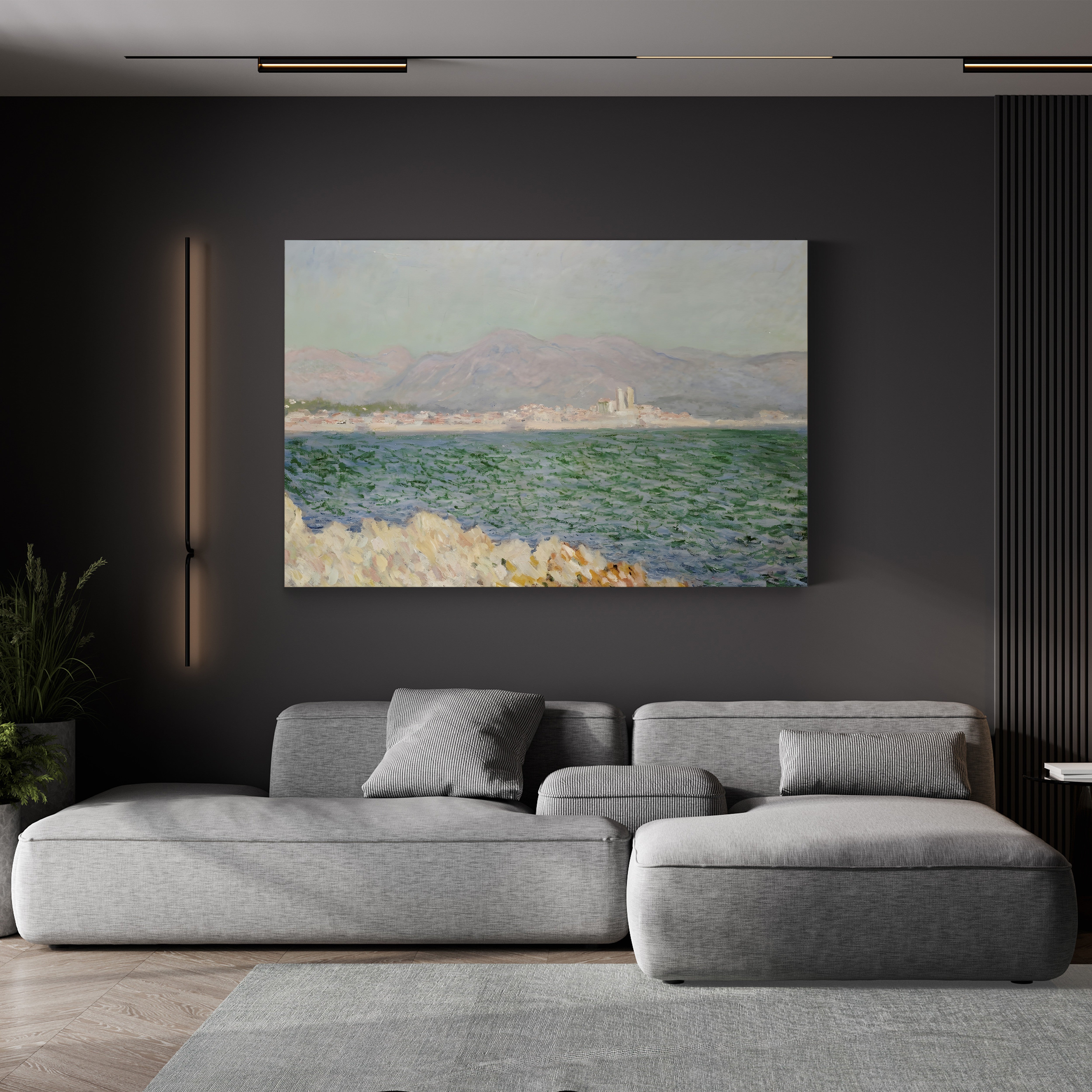 Gulf of Antibes, 1888 – Claude Monet Wall Art | Impressionist Mediterranean Seascape Canvas Print