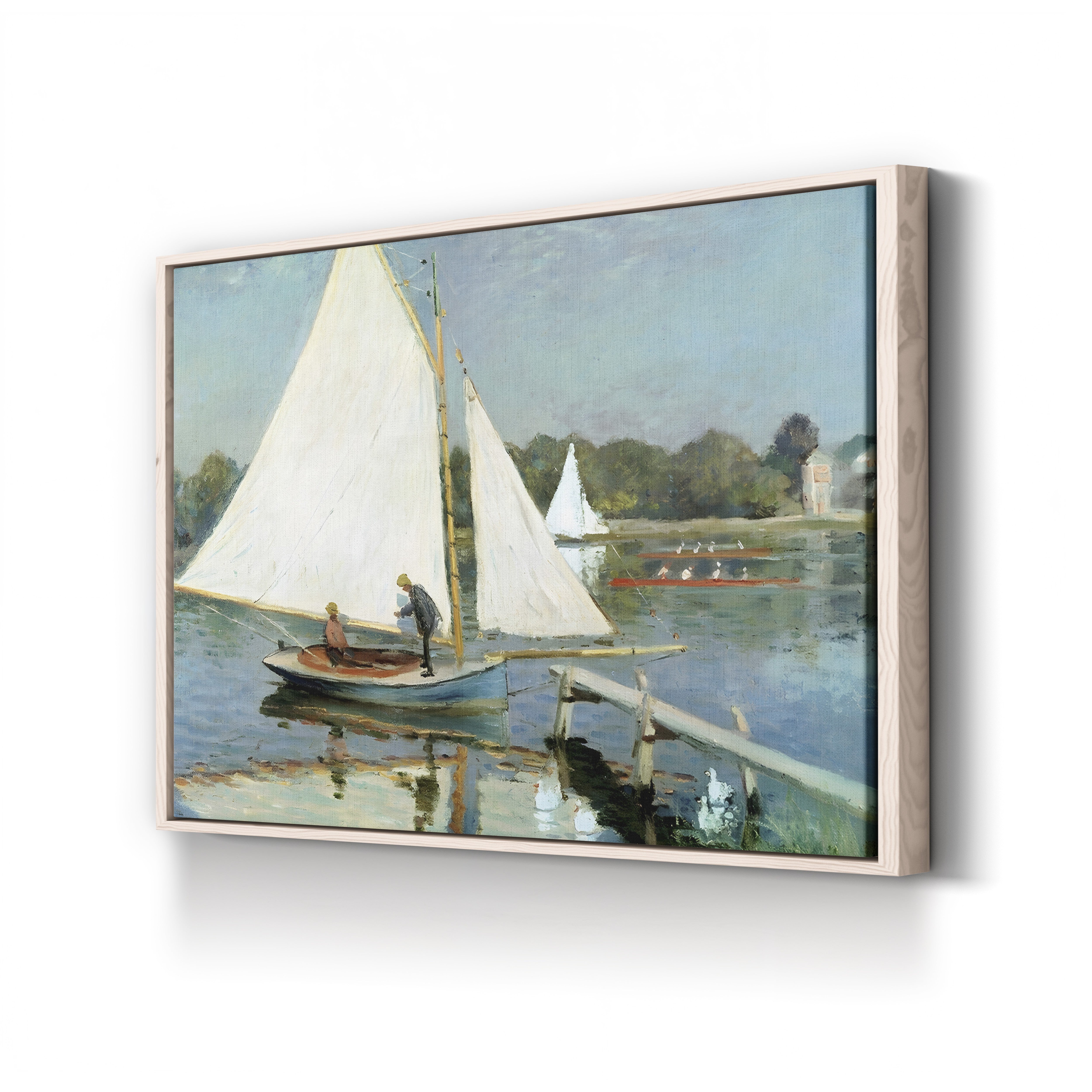 Sailing at Argenteuil, 1874 by Claude Monet