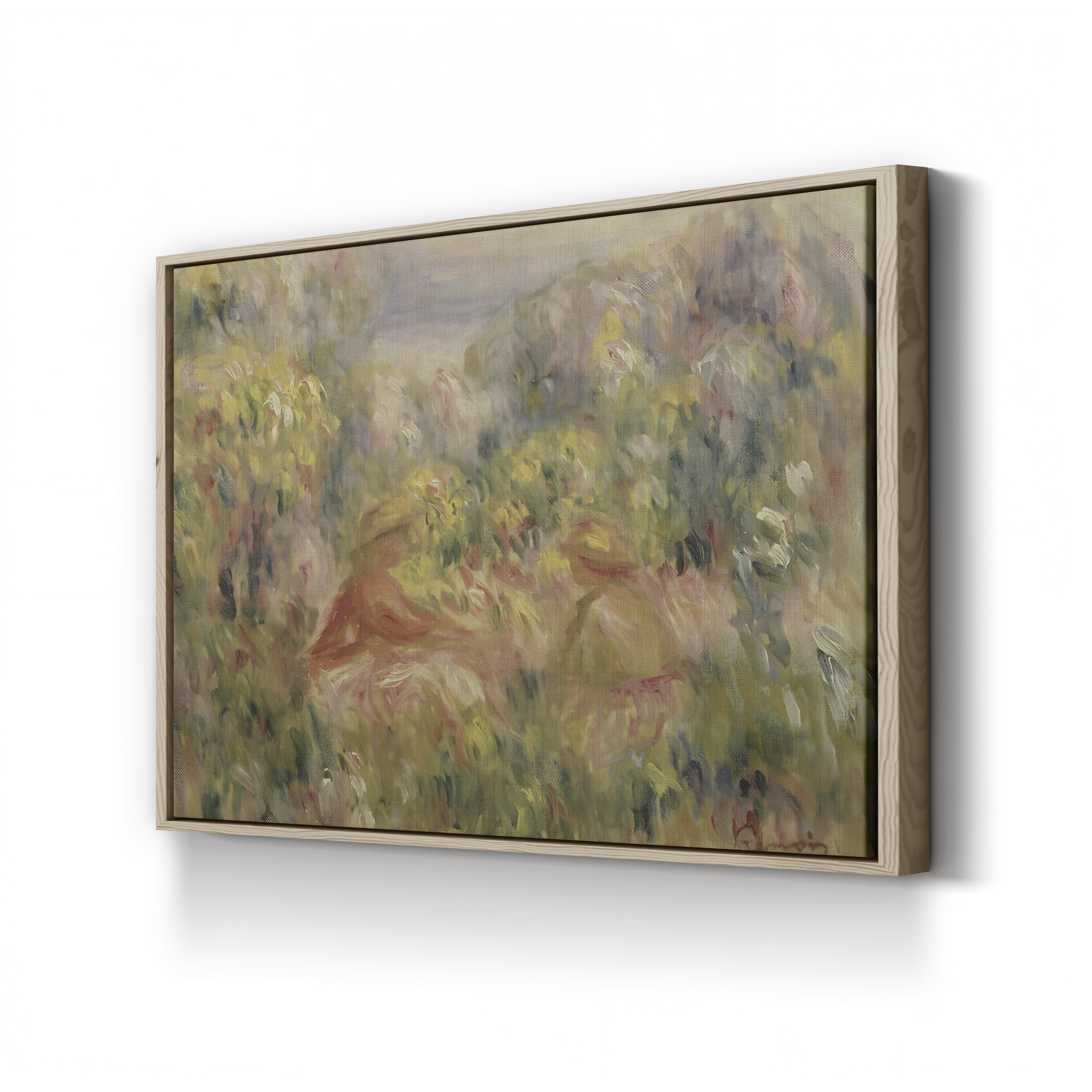 Two Figures in a Landscape, 1917–19 – Pierre-Auguste Renoir Wall Art | Impressionist Late Canvas Print