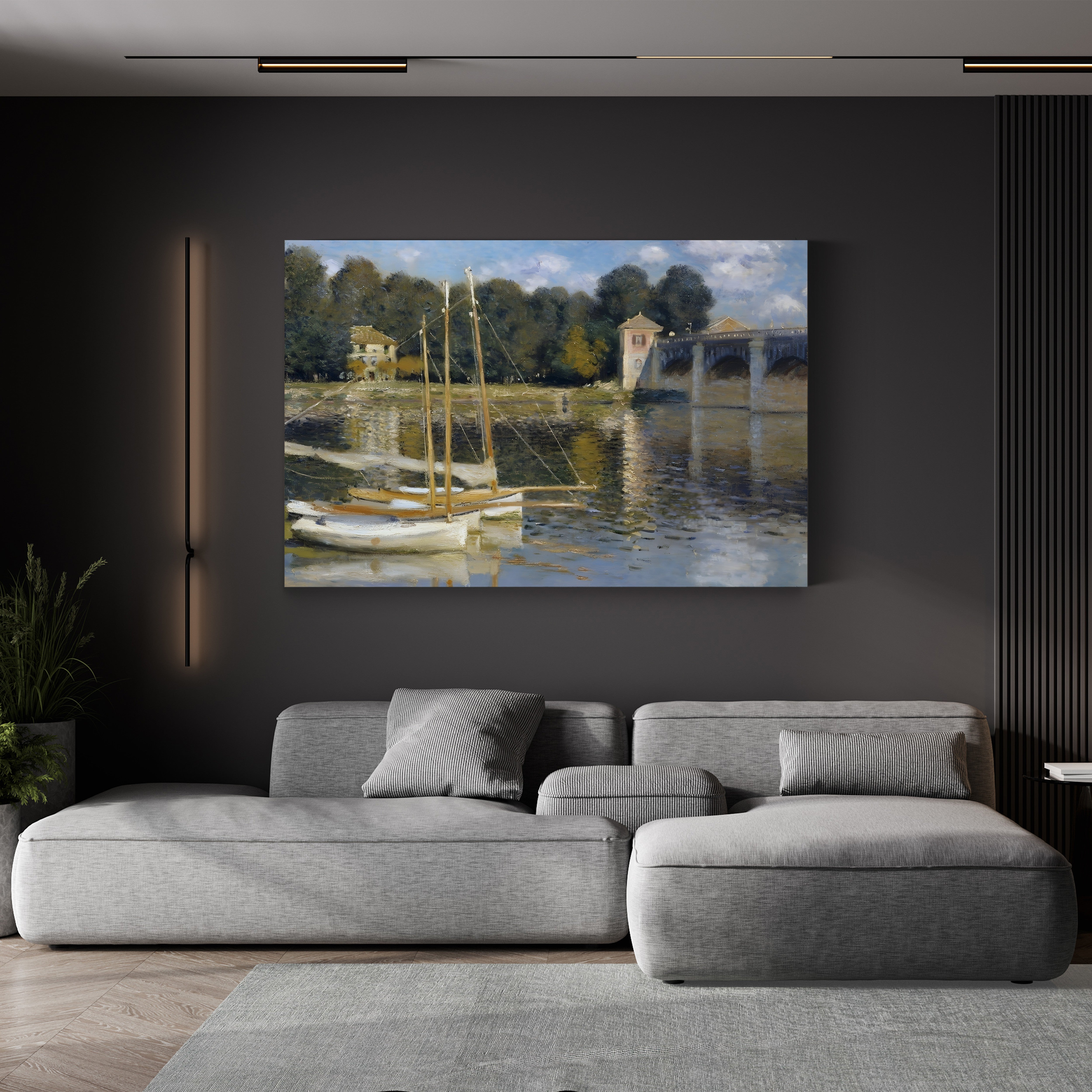 Bridge at Argenteuil, 1874 – Claude Monet Wall Art | Iconic Impressionist Canvas Print