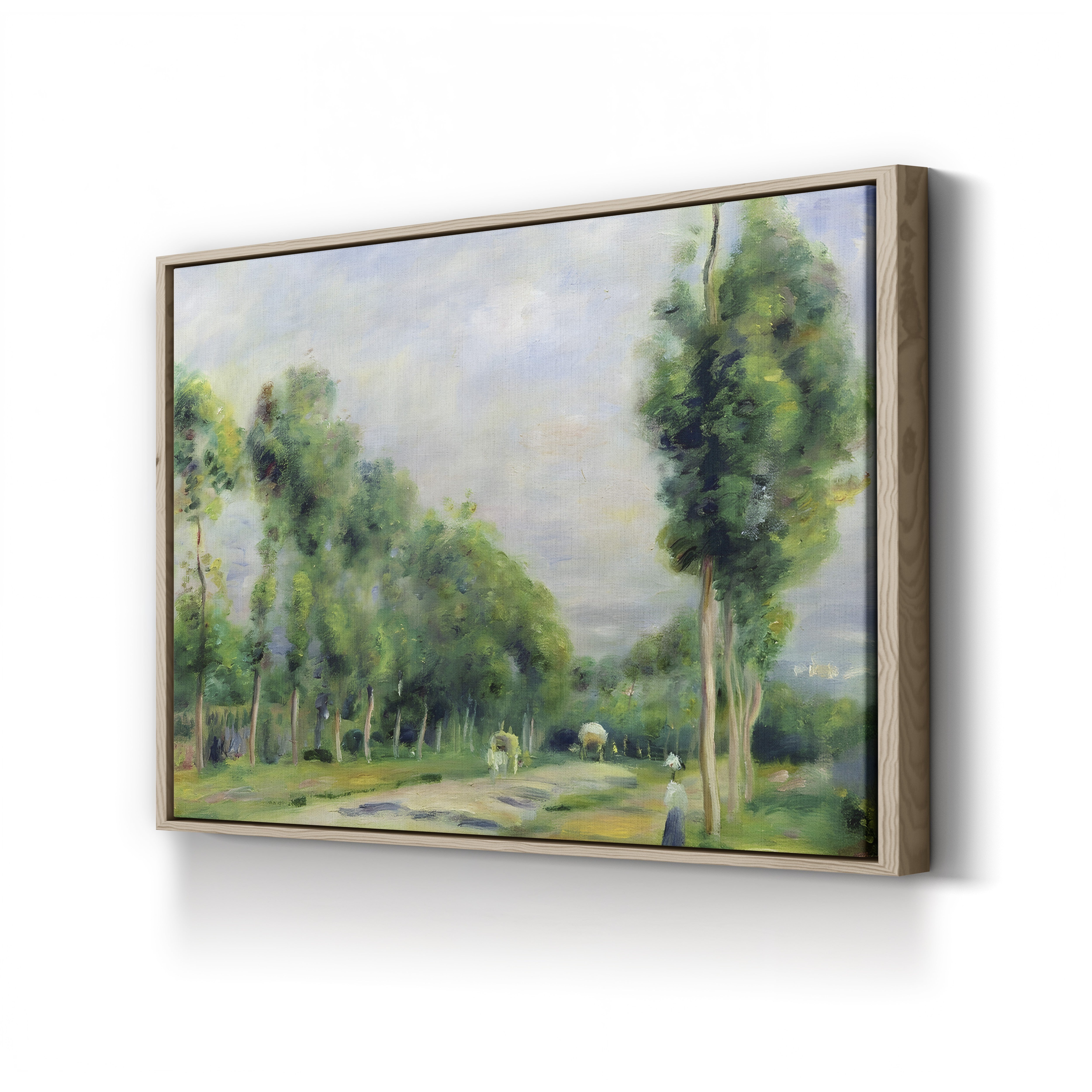 The Road to Versailles at Louveciennes – Pierre-Auguste Renoir Wall Art | Impressionist Landscape Canvas Print