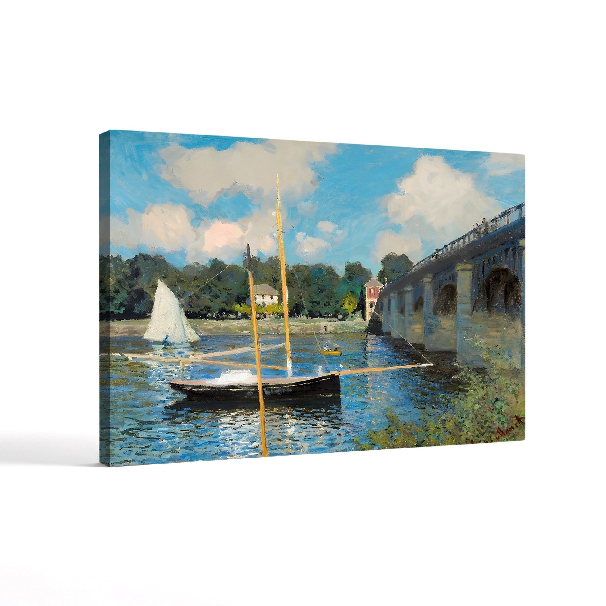 The Bridge at Argenteuil (Le Pont d’Argenteuil), 1874 by Claude Monet