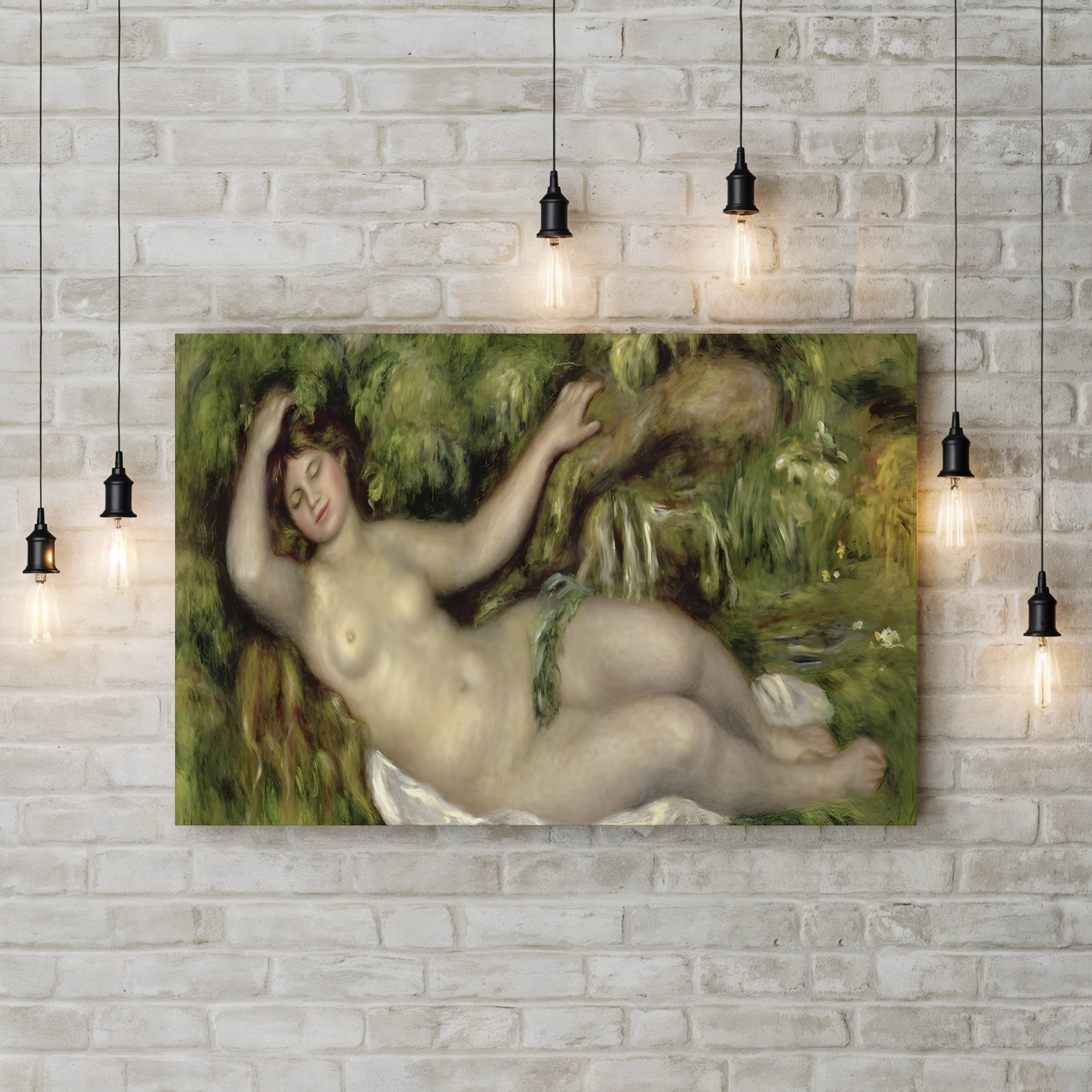 Reclining Nude, 1910 – Renoir Wall Art | Impressionist Nude Canvas Print