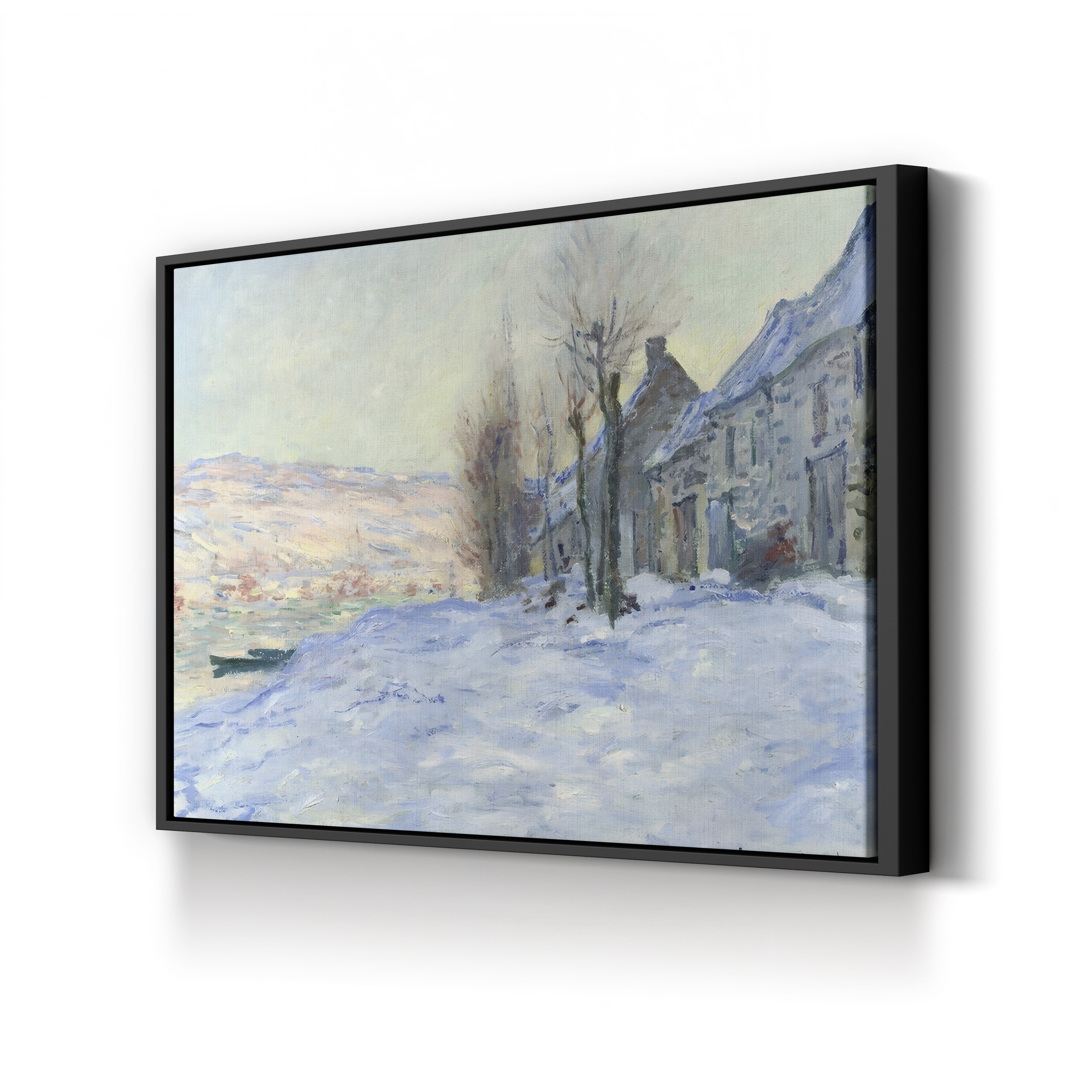 Lavacourt under Snow (Lavacourt sous la Neige), 1878-1881 by Claude Monet