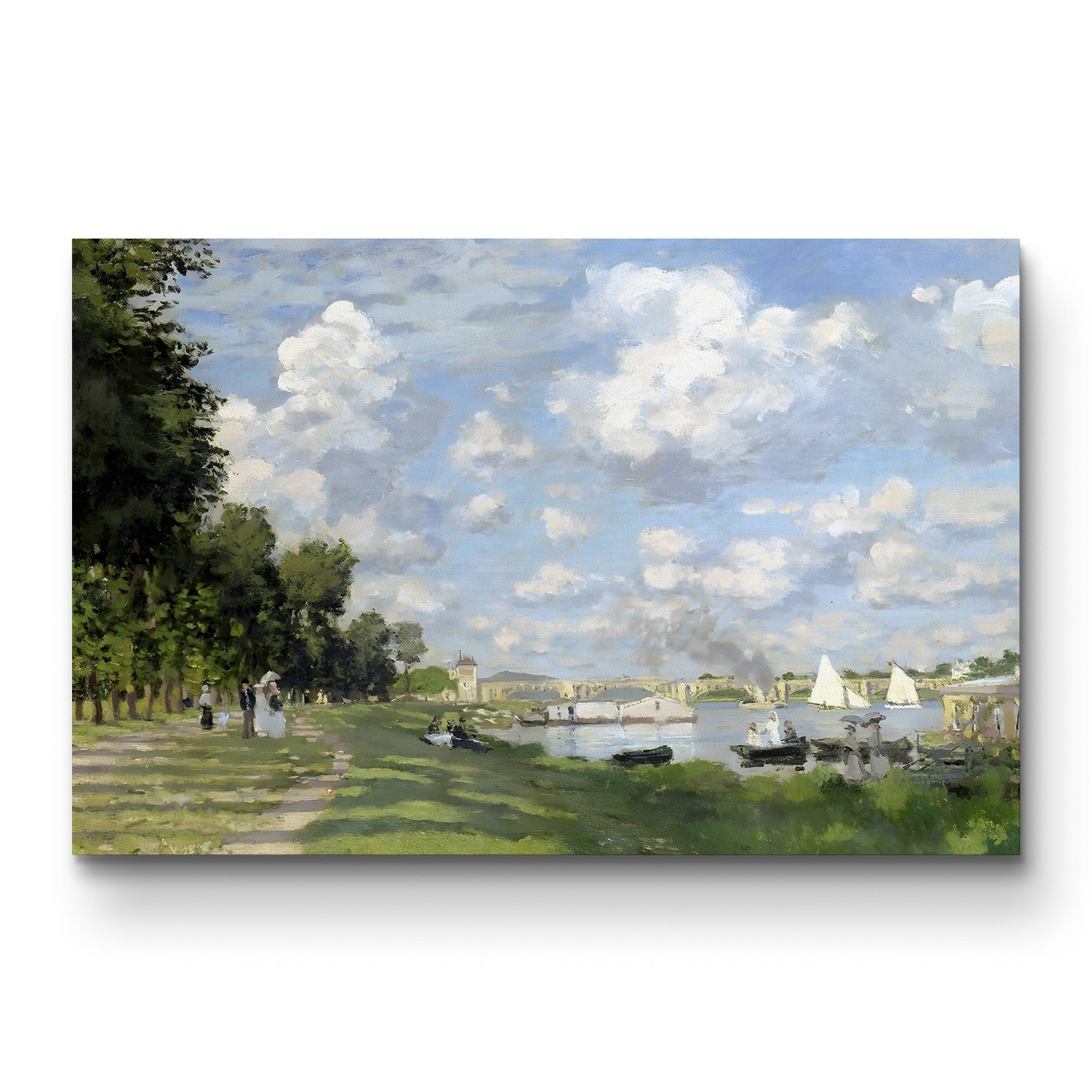 Bassin d'Argenteuil, c. 1872 – Claude Monet Wall Art | Early Impressionist Seine Canvas Print