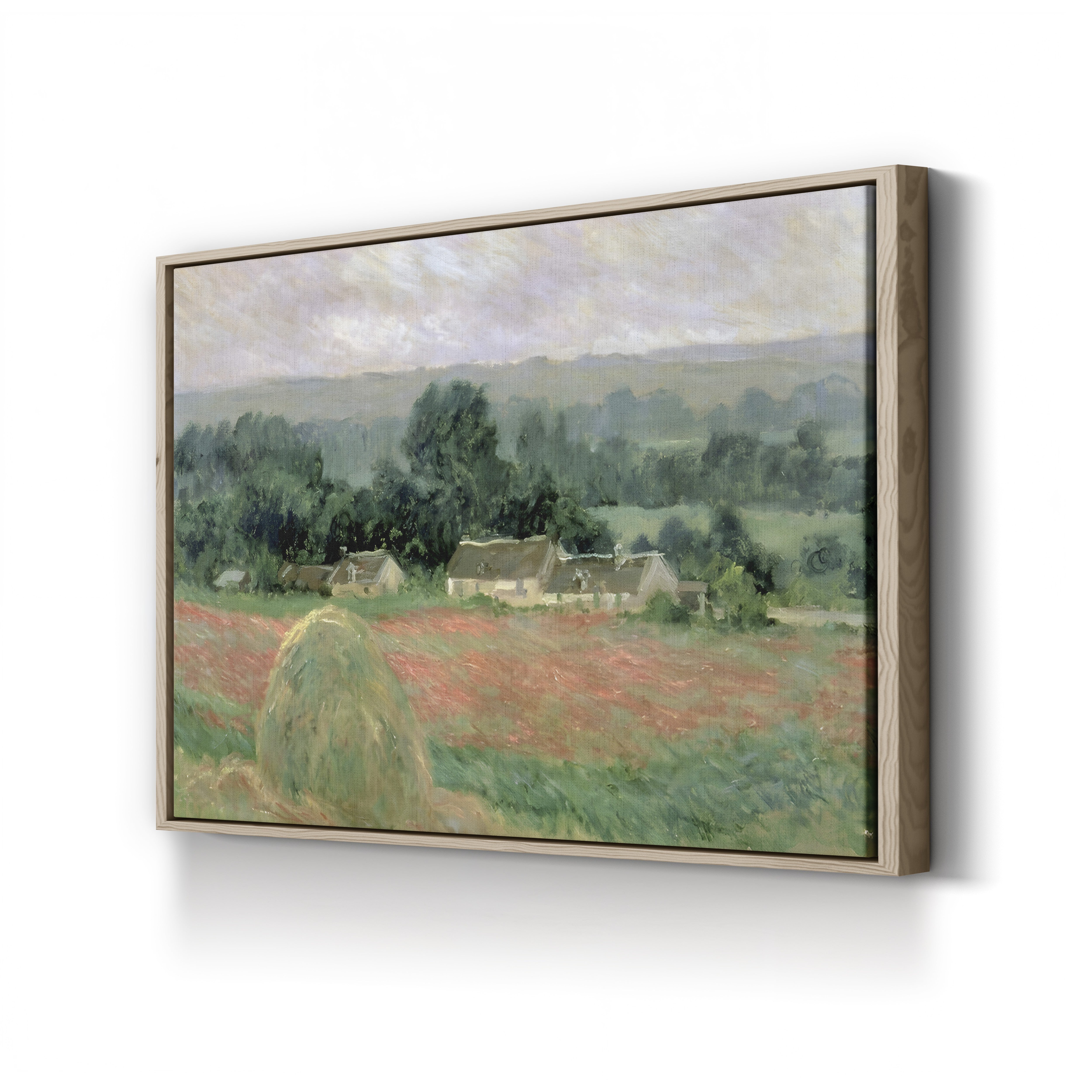 Haystack at Giverny, 1886 – Claude Monet Wall Art | Impressionist Meadow Canvas Print