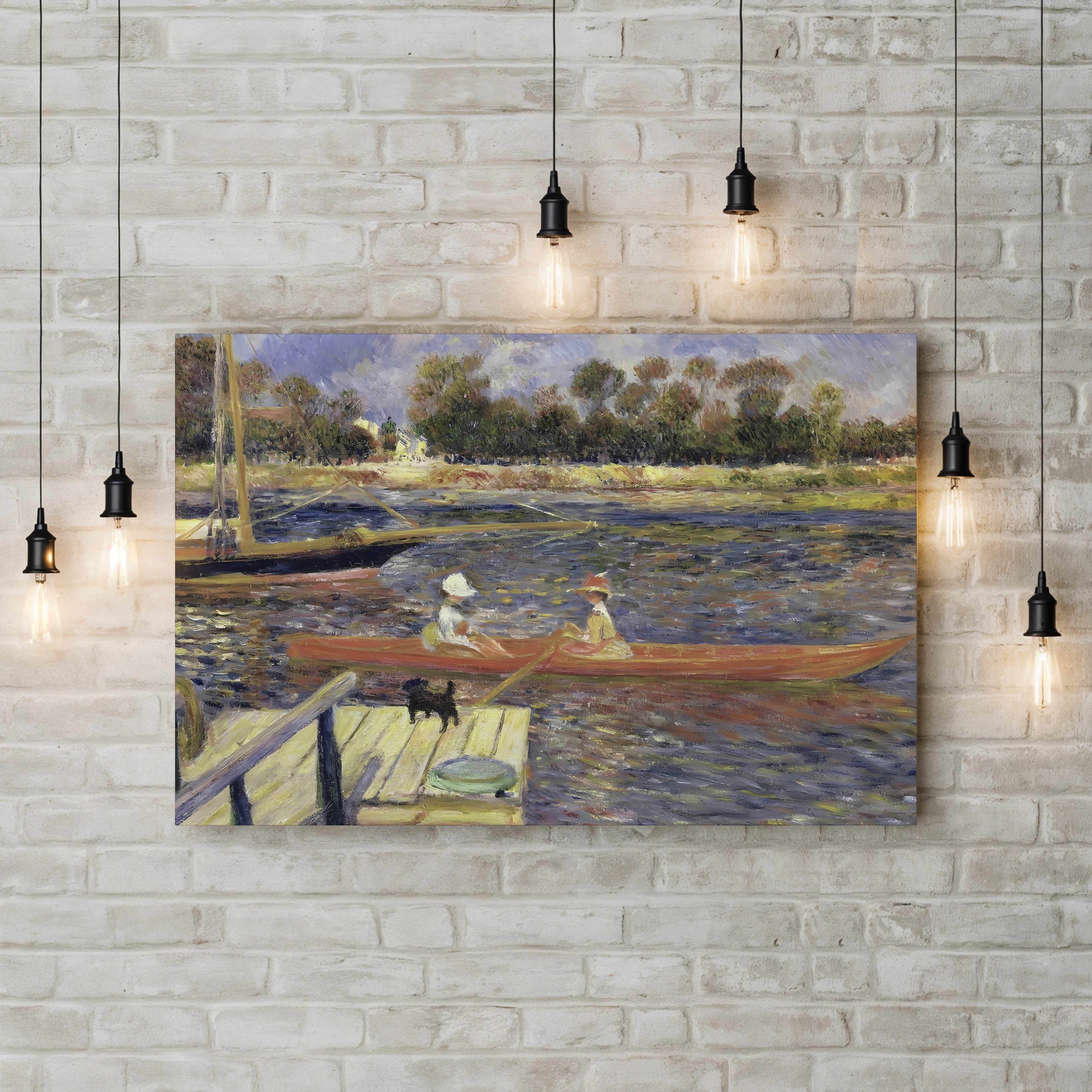 Red Boat at Argenteuil, 1888 – Renoir Wall Art | Impressionist Canvas
