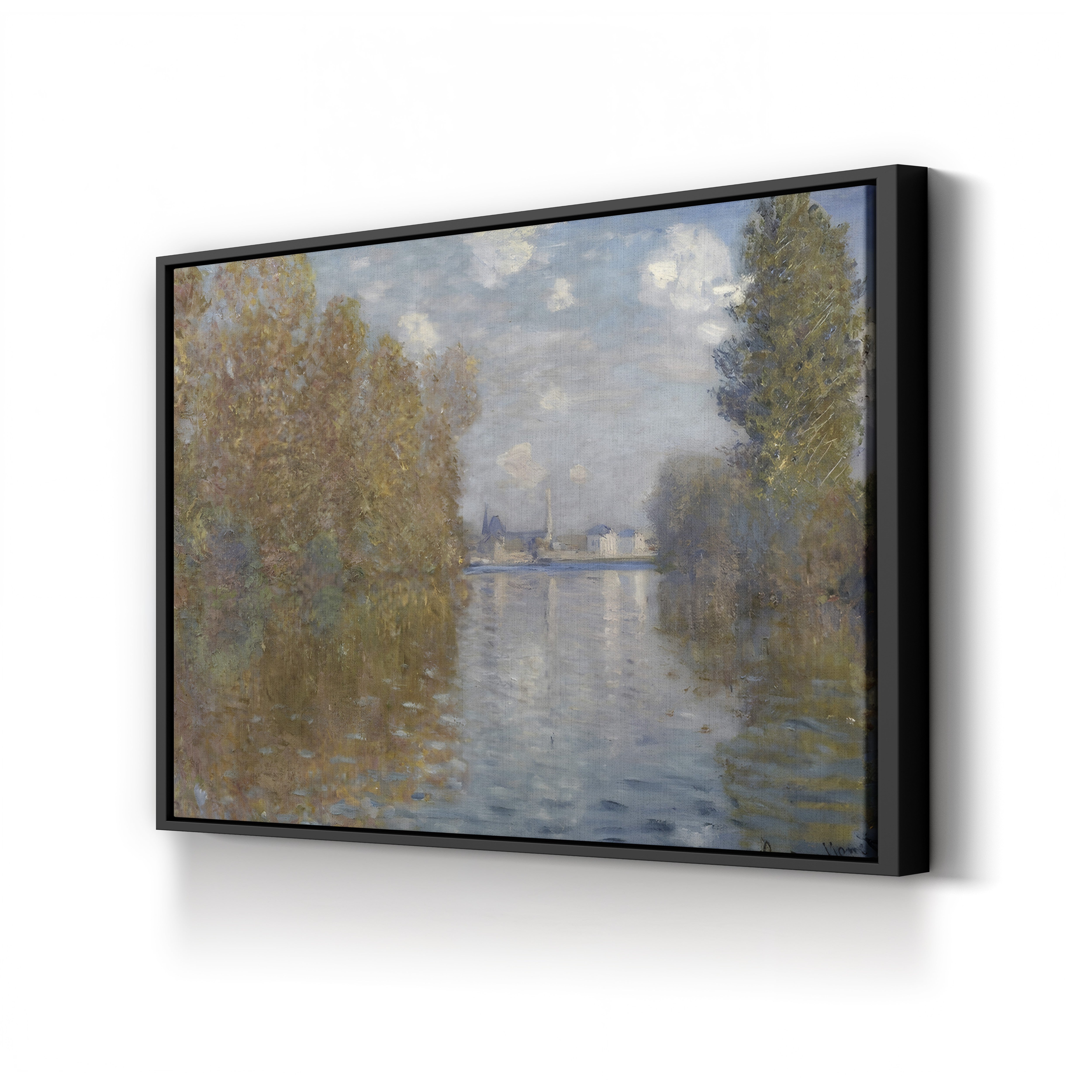 Autumn Effect at Argenteuil, 1873 – Claude Monet Wall Art | Impressionist Autumn Landscape Canvas Print