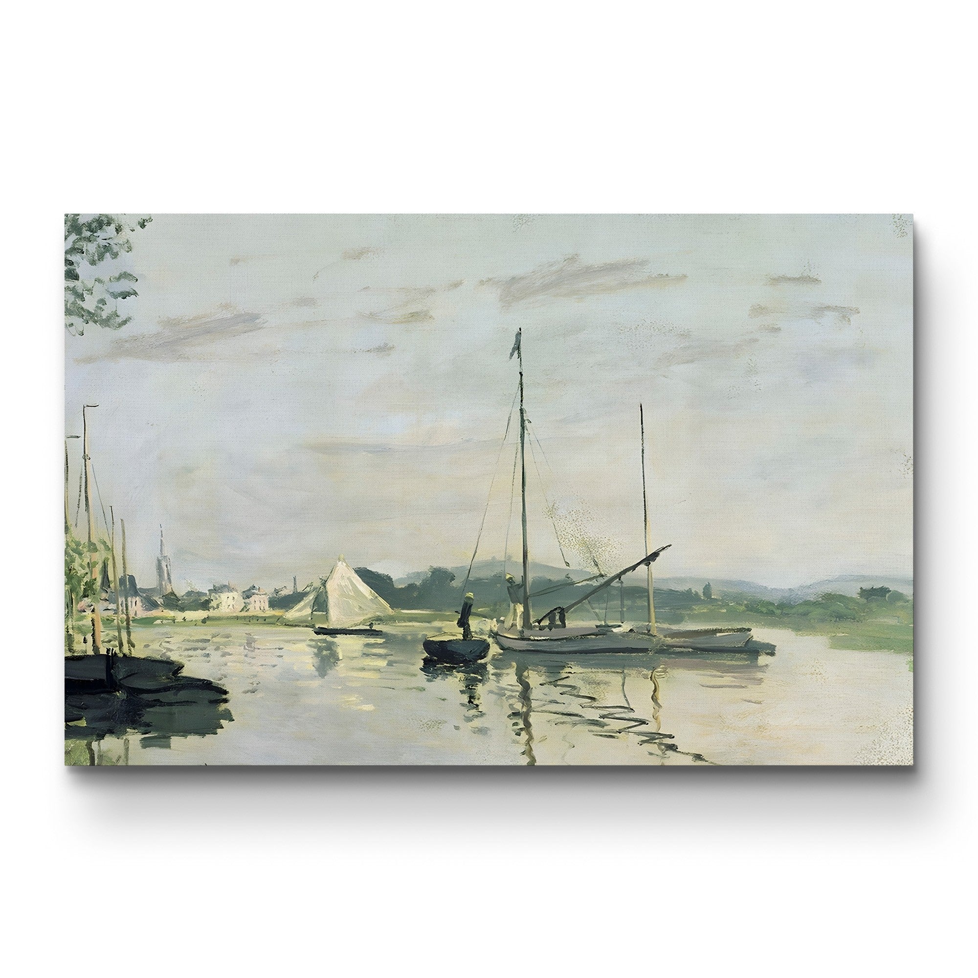 Argenteuil, 1872 – Claude Monet Wall Art | Early Impressionist Seine Landscape Canvas Print