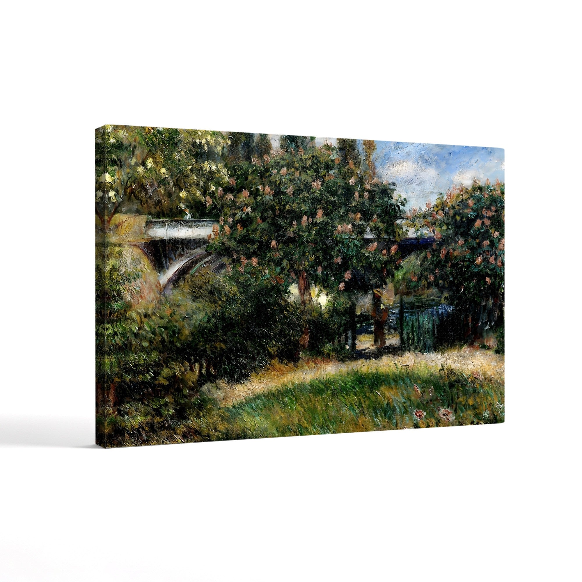 Railway Bridge at Chatou, 1881 – Renoir Wall Art | Impressionist Canvas