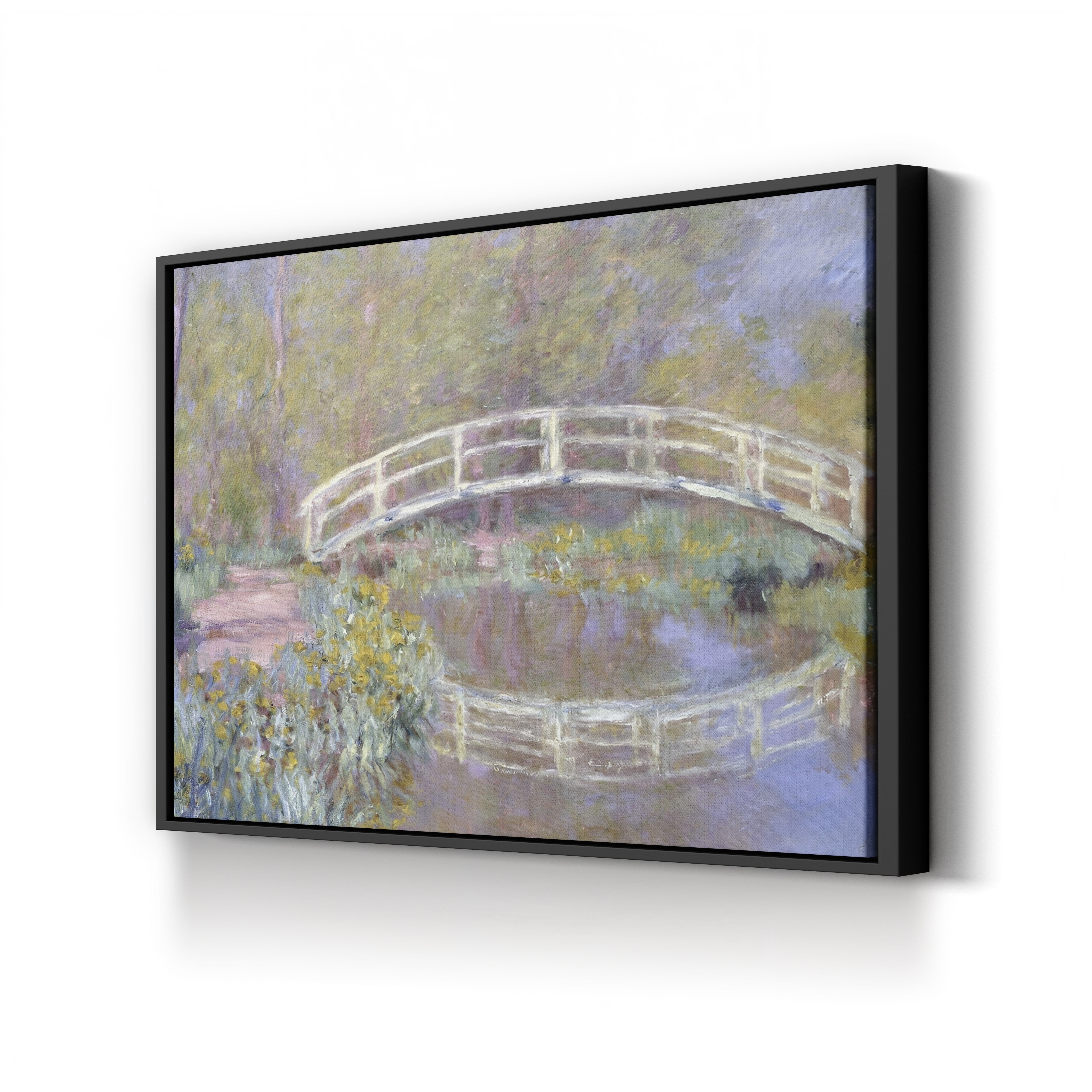 The Bridge in Monet's Garden, 1895-96 – Claude Monet Wall Art | Late Impressionist Japanese Footbridge Canvas Print