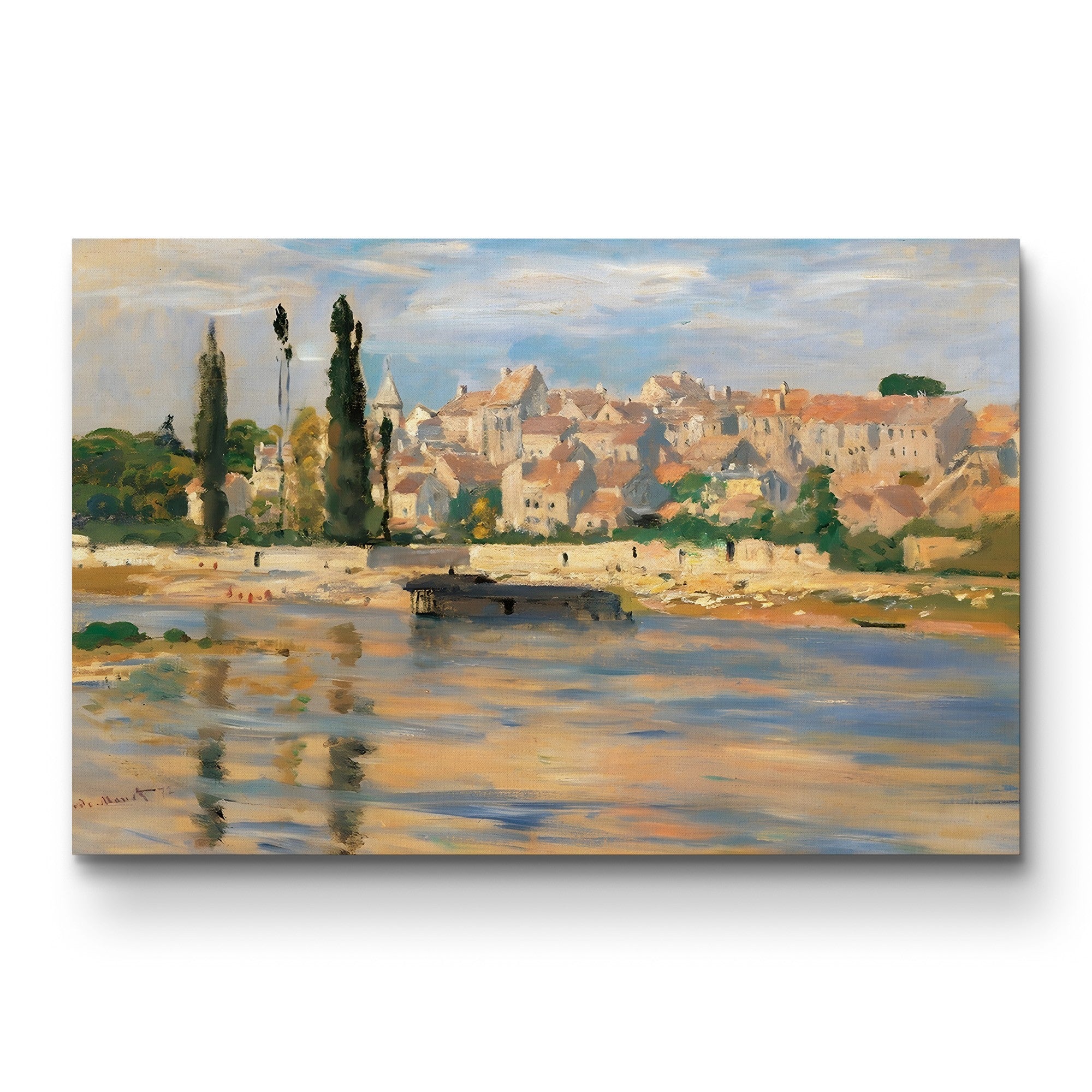 Carrières-Saint-Denis, 1872 – Claude Monet Wall Art | Musée d'Orsay Impressionist Seine Canvas Print