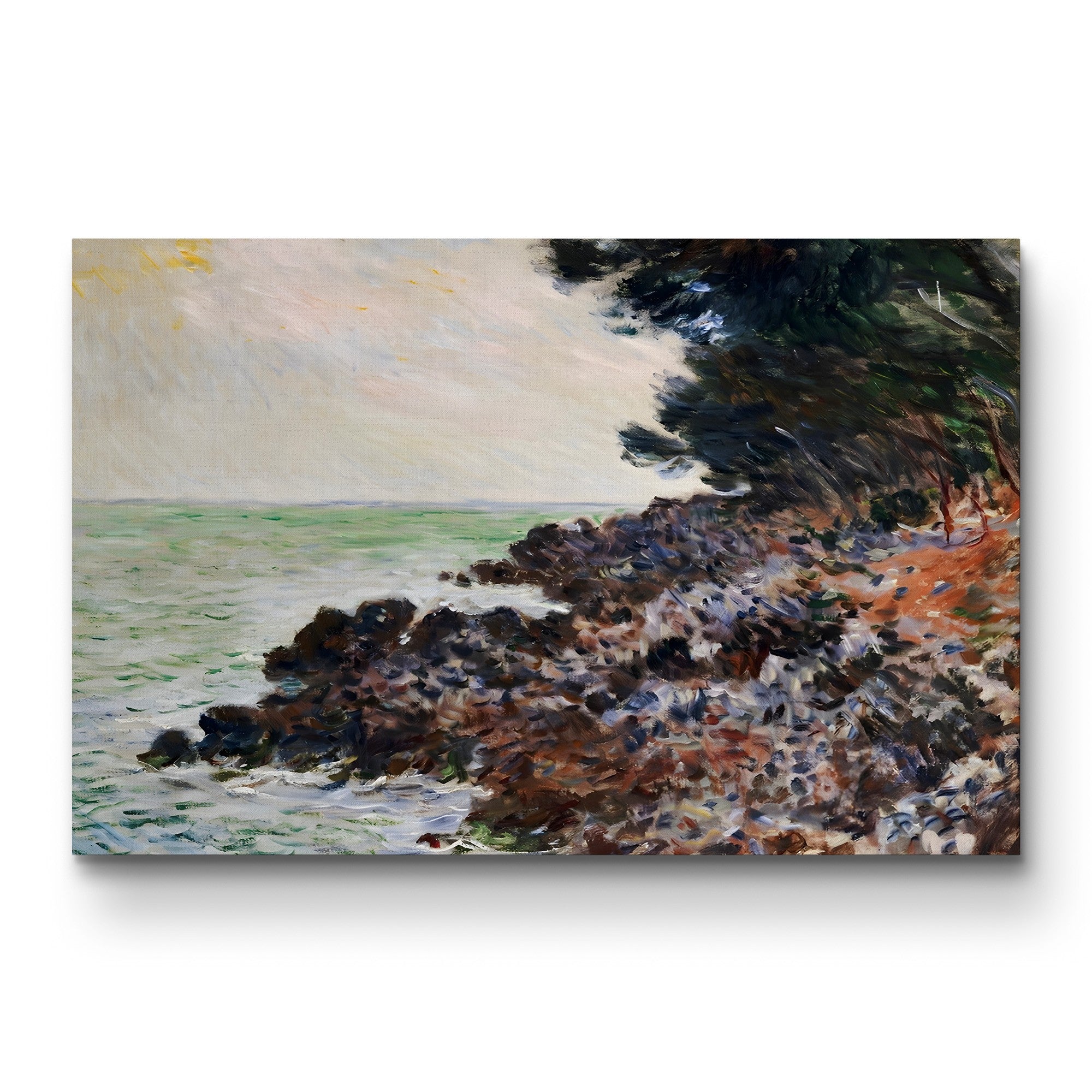 Cap Martin – Claude Monet Wall Art | Impressionist Mediterranean Coast Canvas Print
