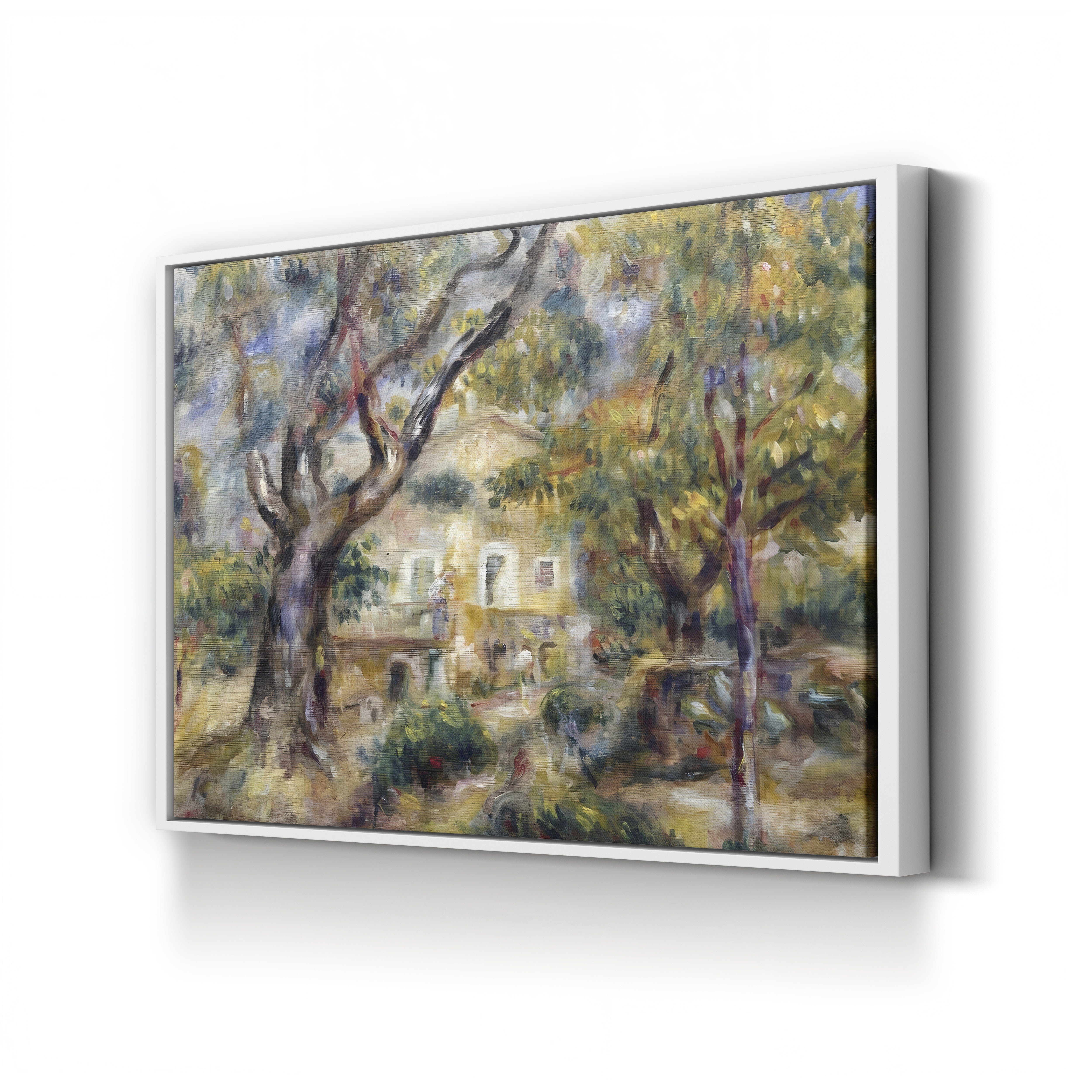 The Farm at Les Collettes, Cagnes – Pierre-Auguste Renoir Wall Art | Impressionist Provençal Canvas Print
