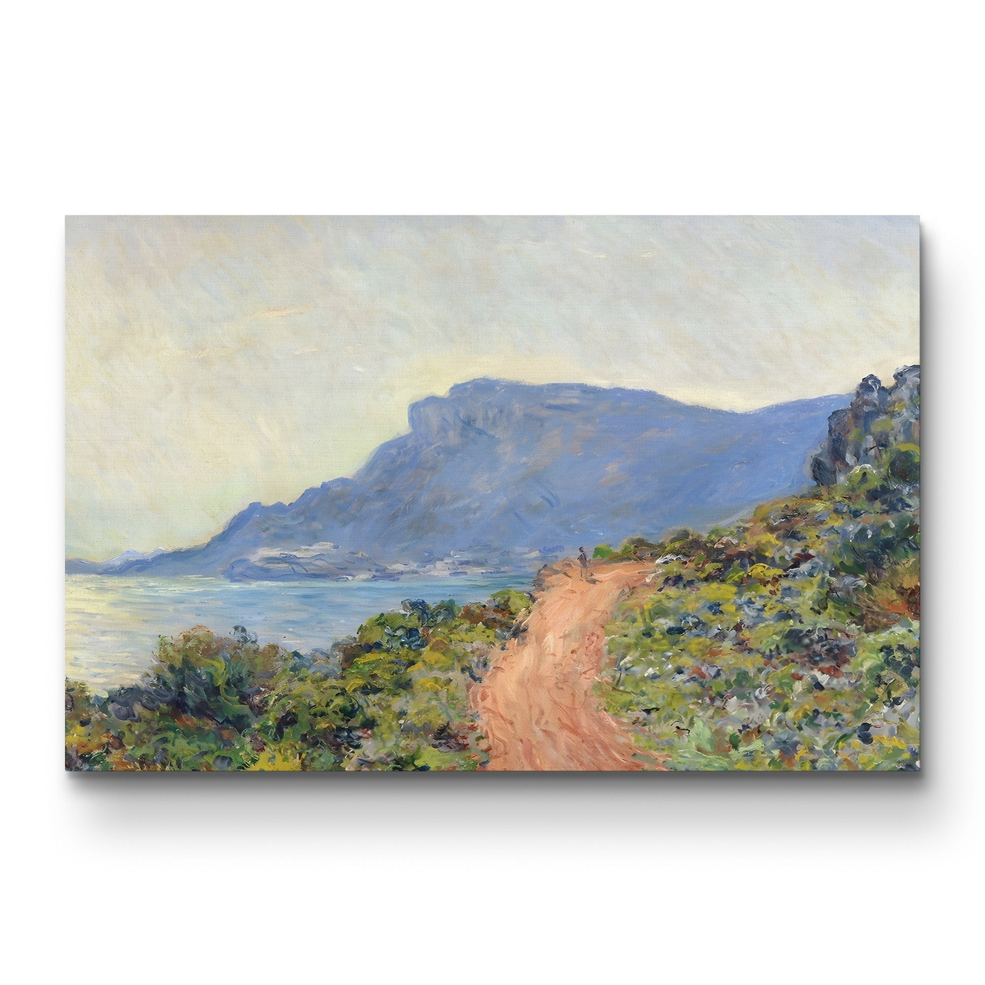La Corniche near Monaco, 1884 – Pierre-Auguste Renoir Wall Art | Impressionist Mediterranean Landscape Canvas Print