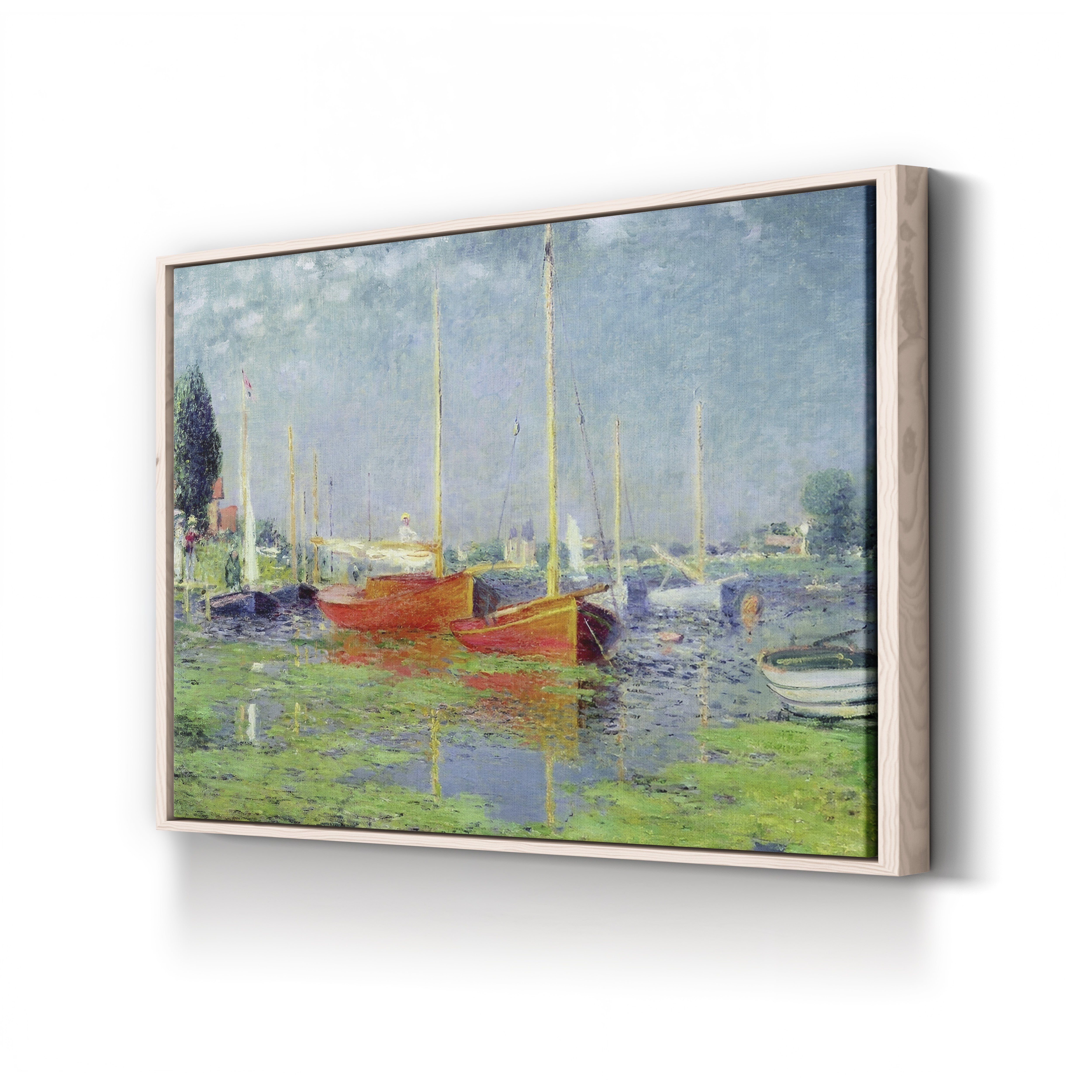 Argenteuil, 1875 – Claude Monet Wall Art | Impressionist Seine Landscape Canvas Print